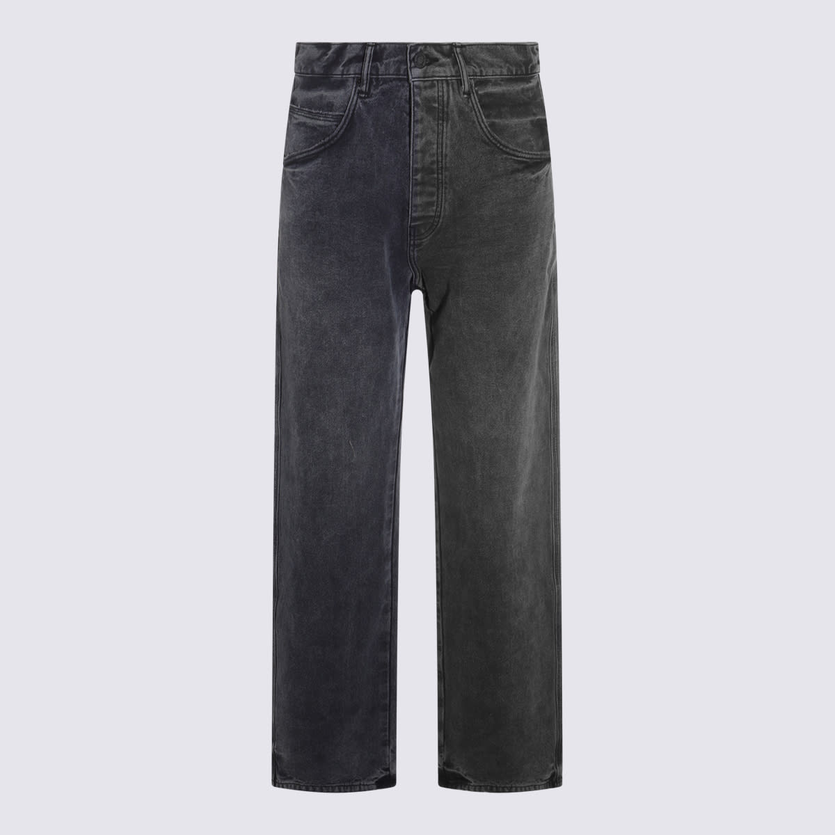 Grey Cotton Jeans