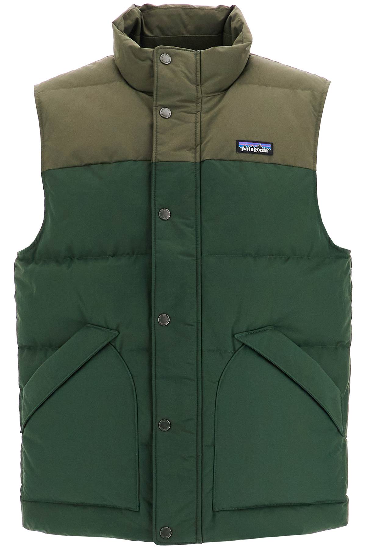 Shop Patagonia Padded Downstream Vest In Torrey Pine Green (green)