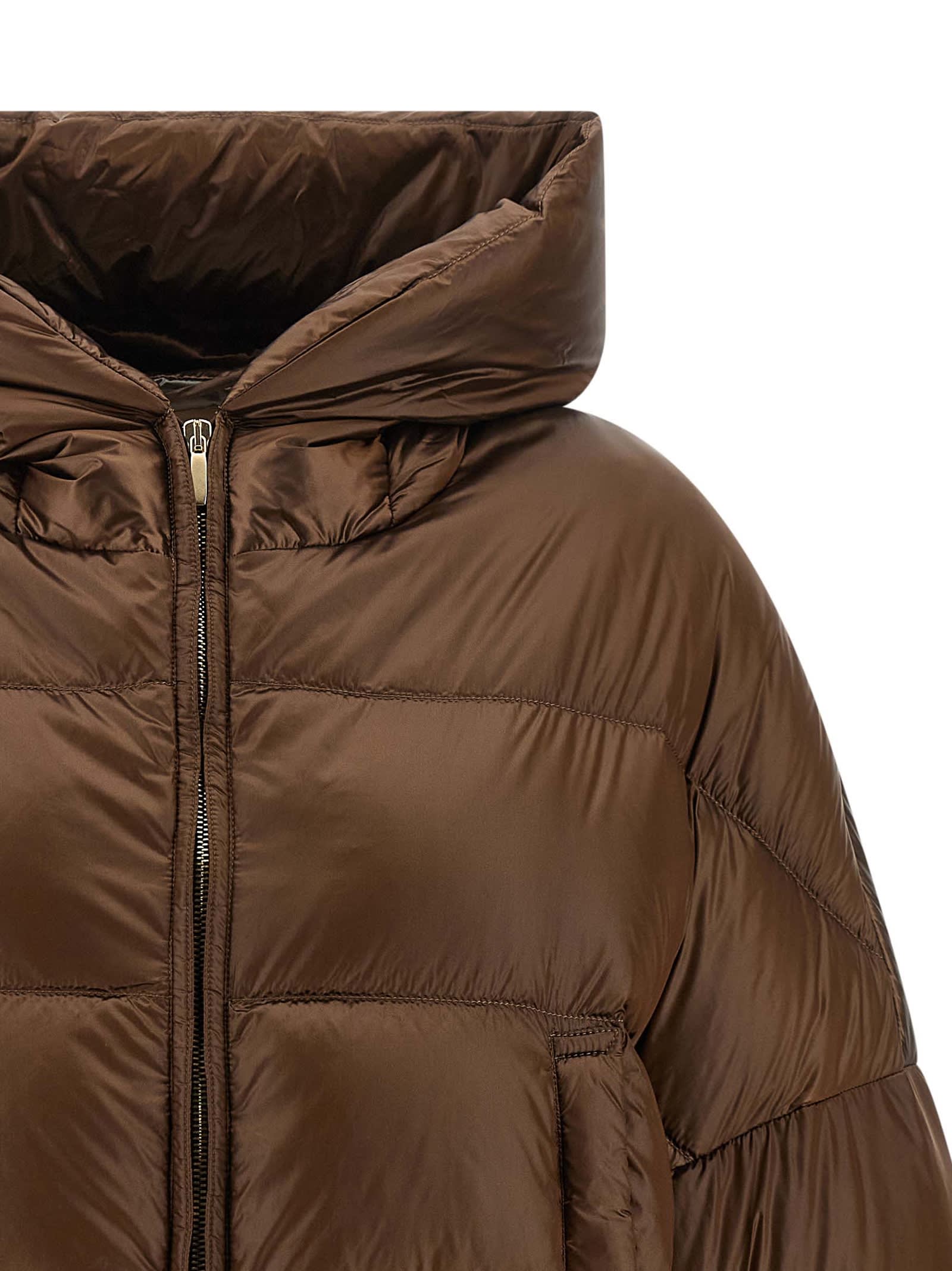 Max Mara The Cube Spaceca Down Jacket In Burgundy