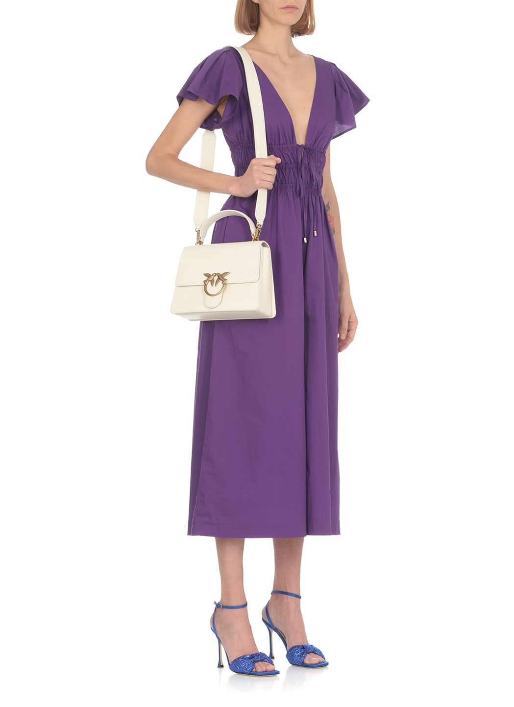 Pinko Love One Top Handle Tote In White