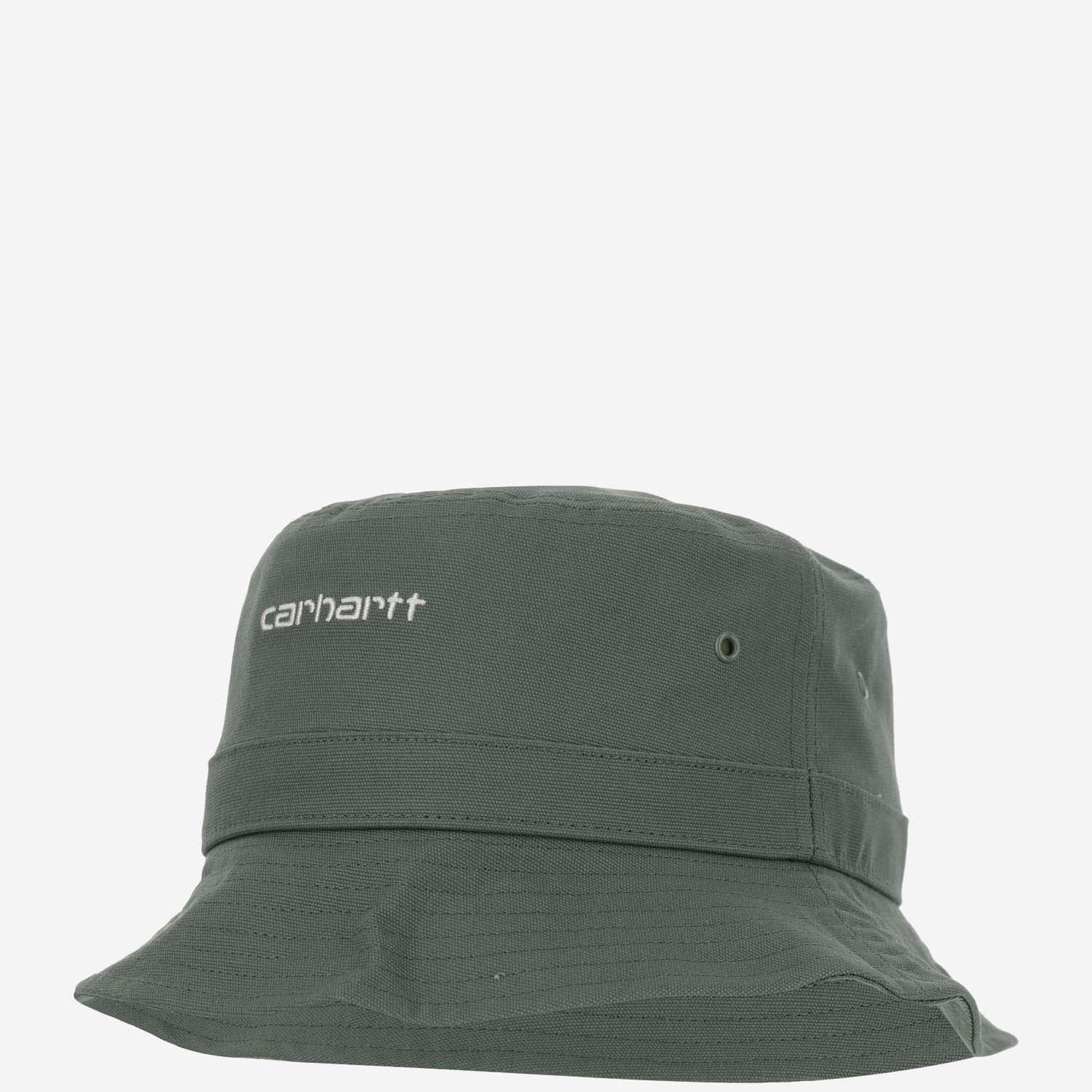 Shop Carhartt Canvas Bucket Hat With Logo In Green