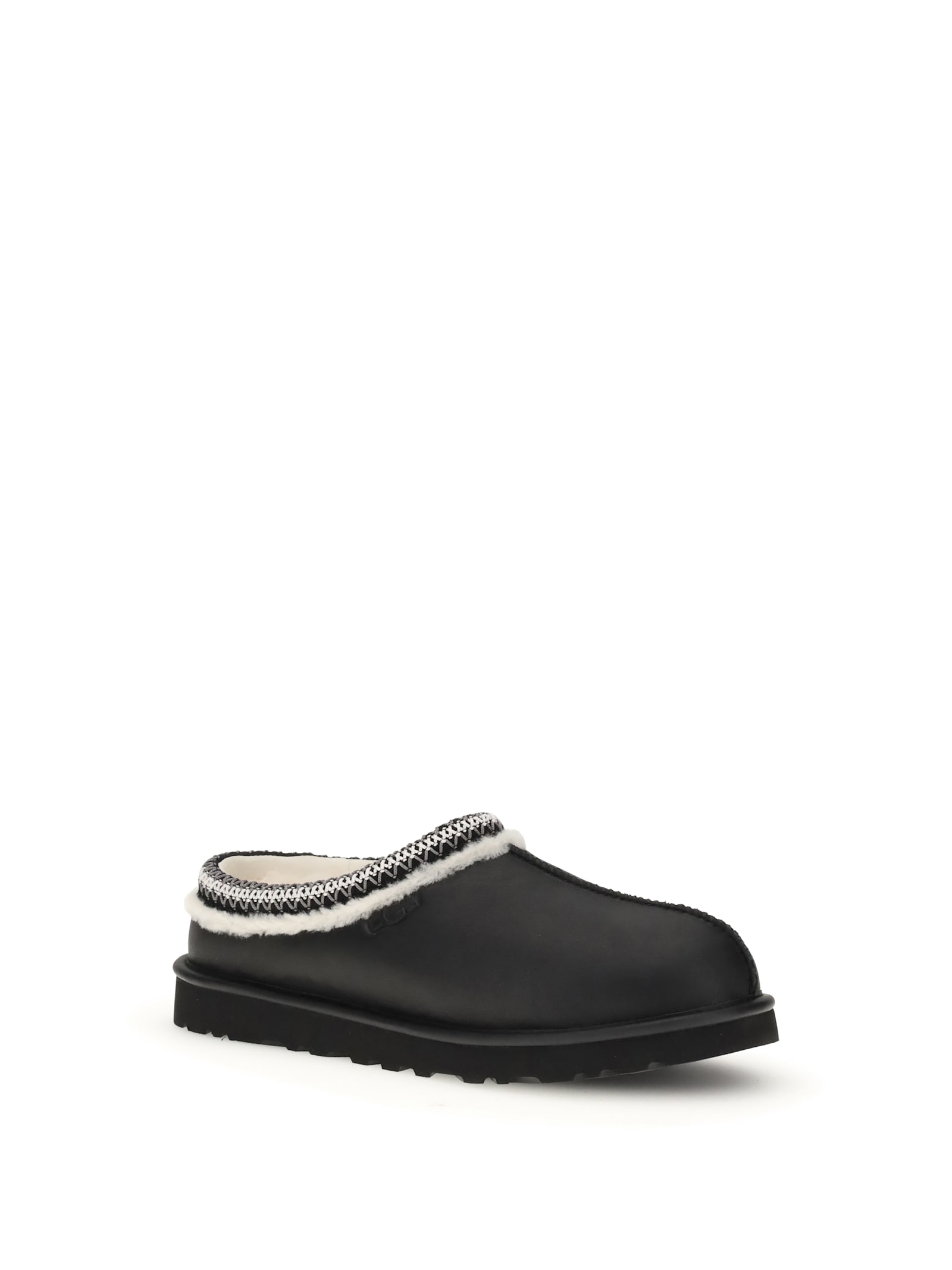 Ugg Round Toe Flat Sole Embroidered Sandals In Blue