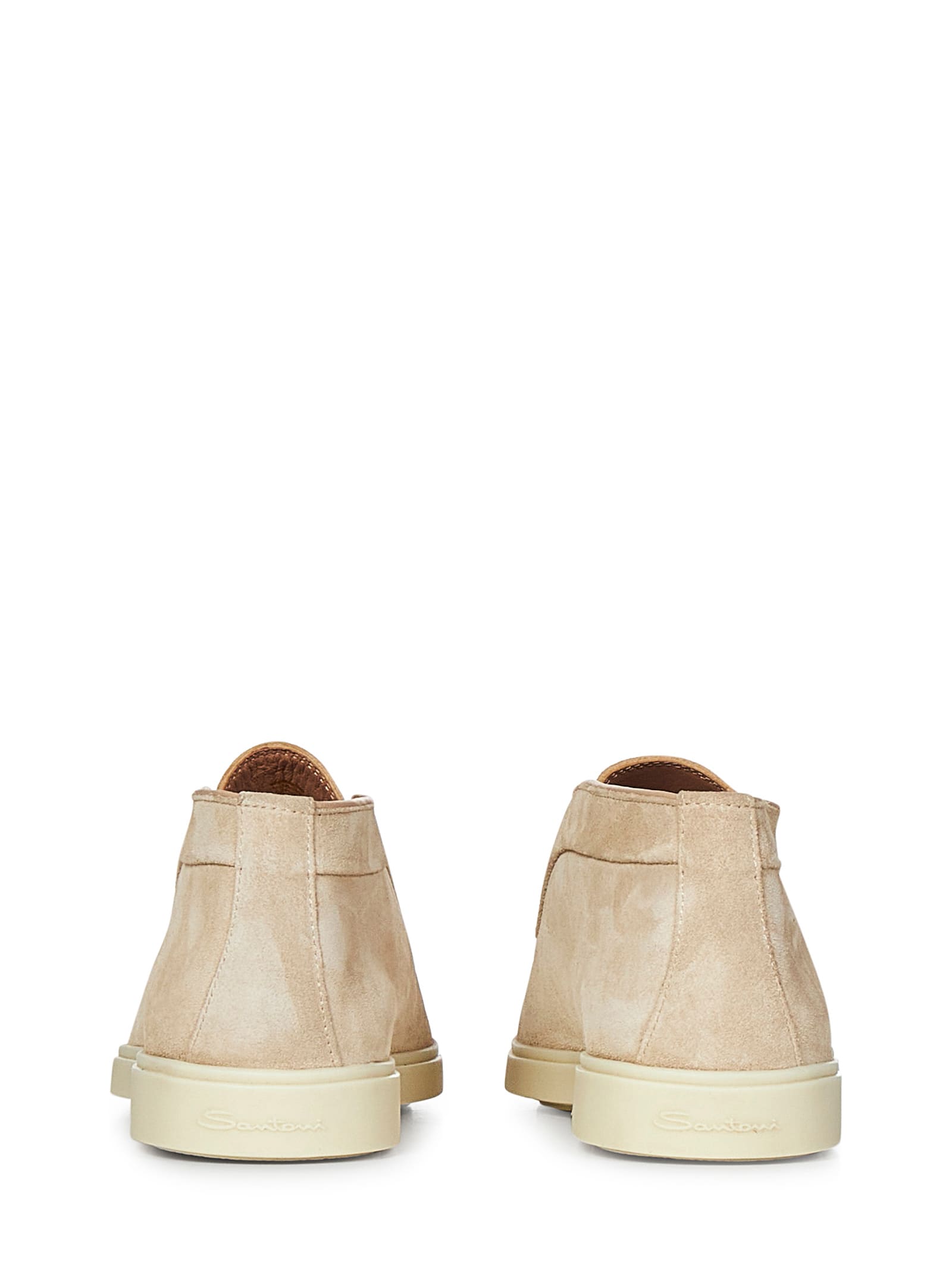 Shop Santoni Desert Boots In Pink