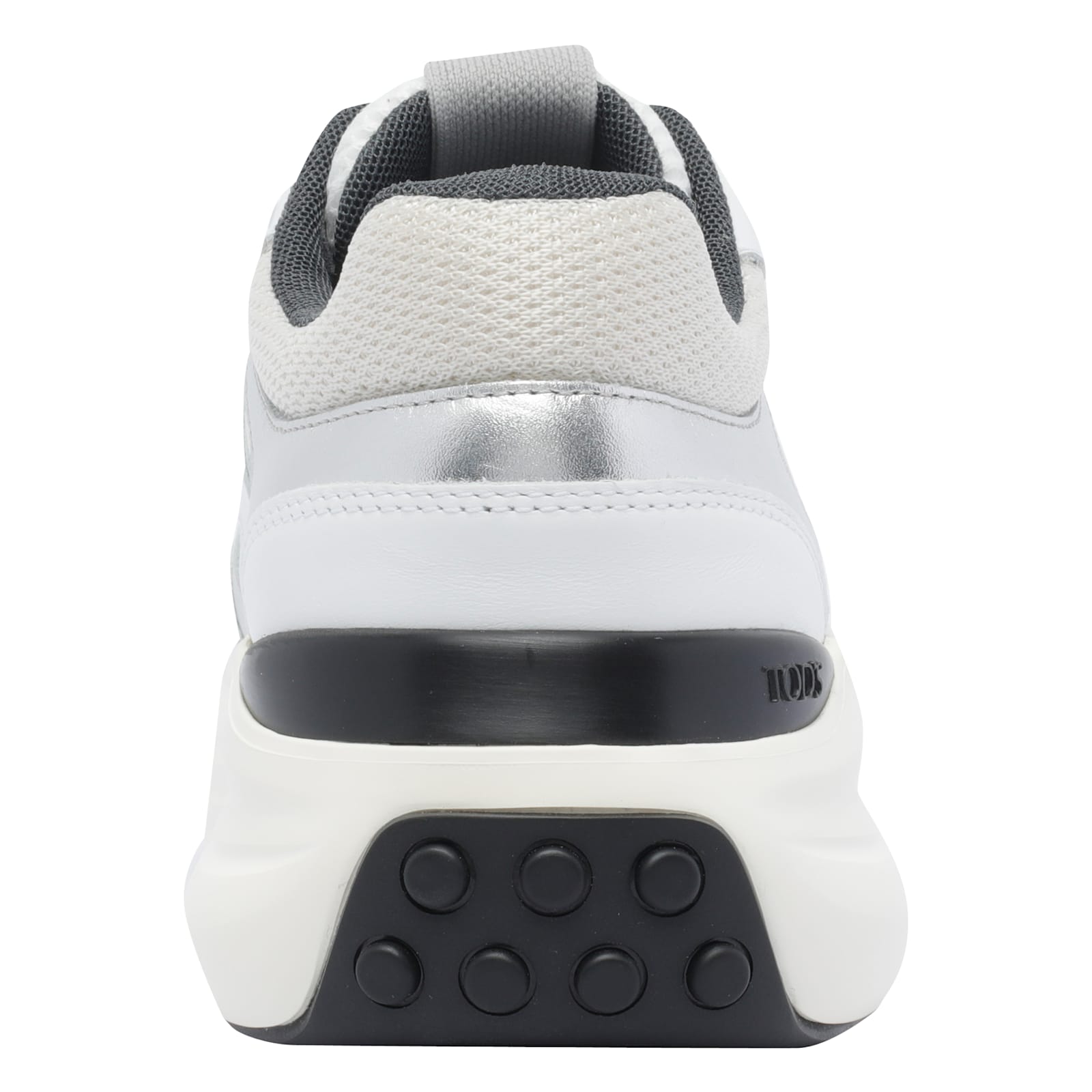 Tod's Sneakers In Leather And Fabric In White