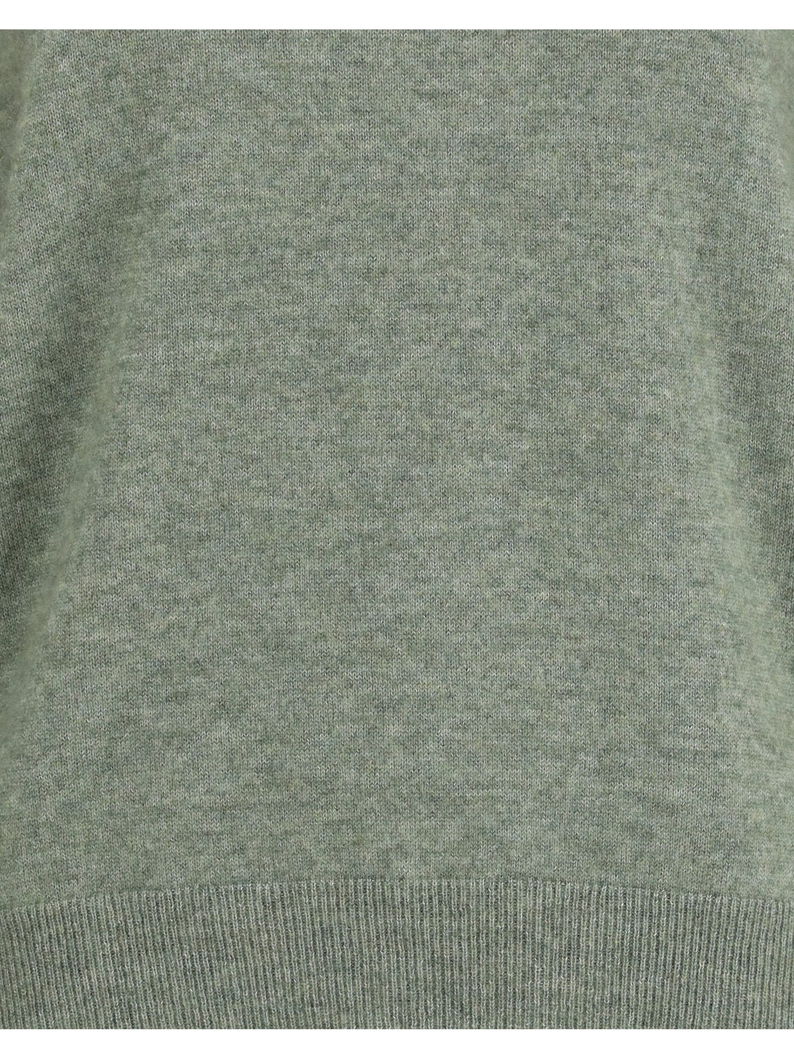 The Row Lorynna Cashmere Crewneck Sweater In Green