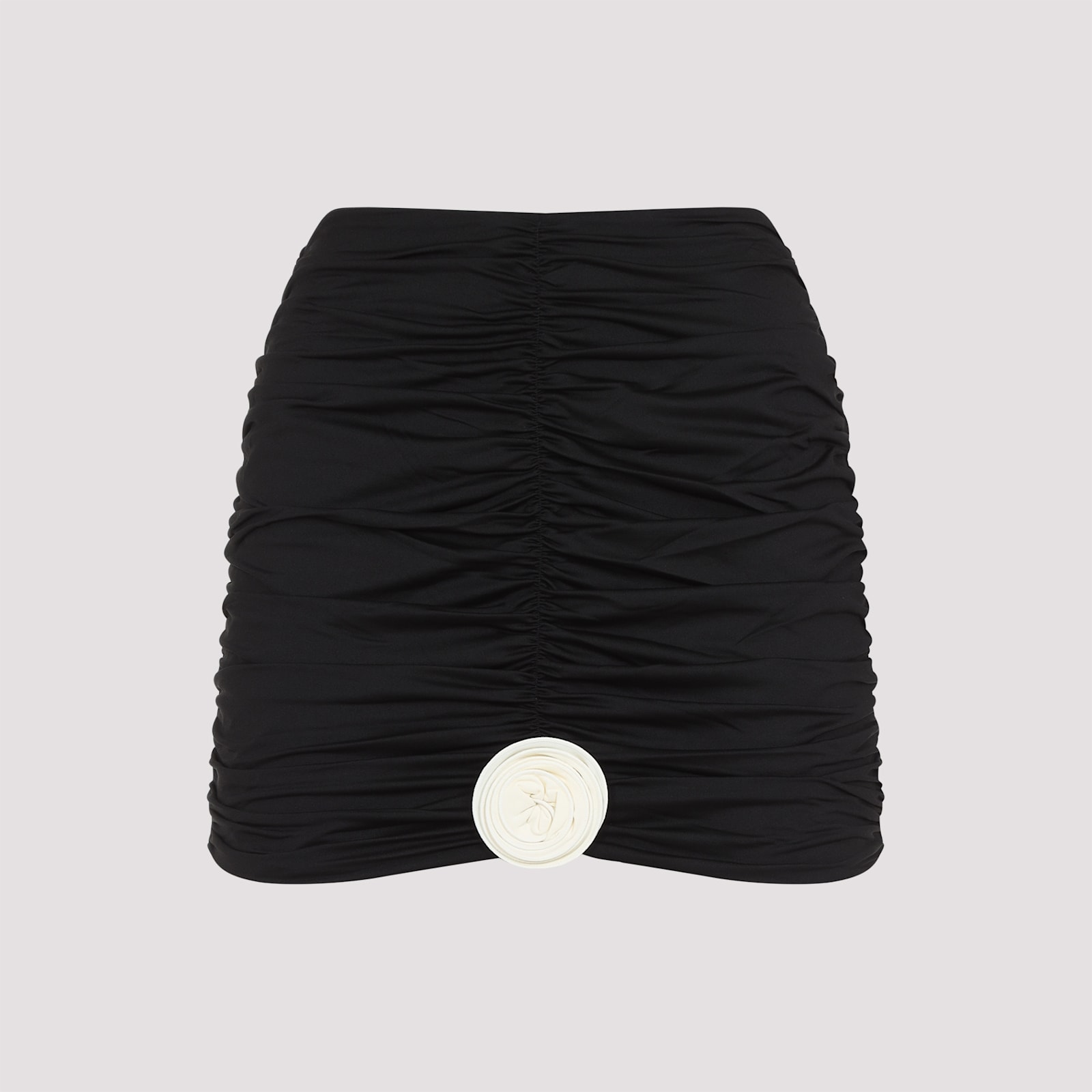 La Reveche Lllibet Mini Skirt In Black Ivory