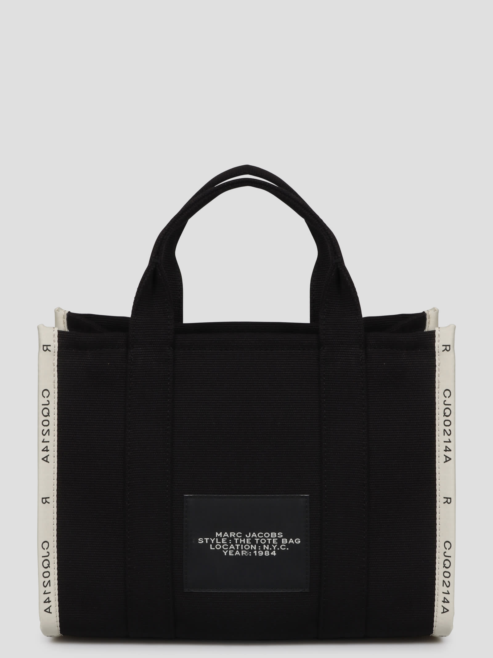 Shop Marc Jacobs The Jacquard Medium Tote Bag In Black