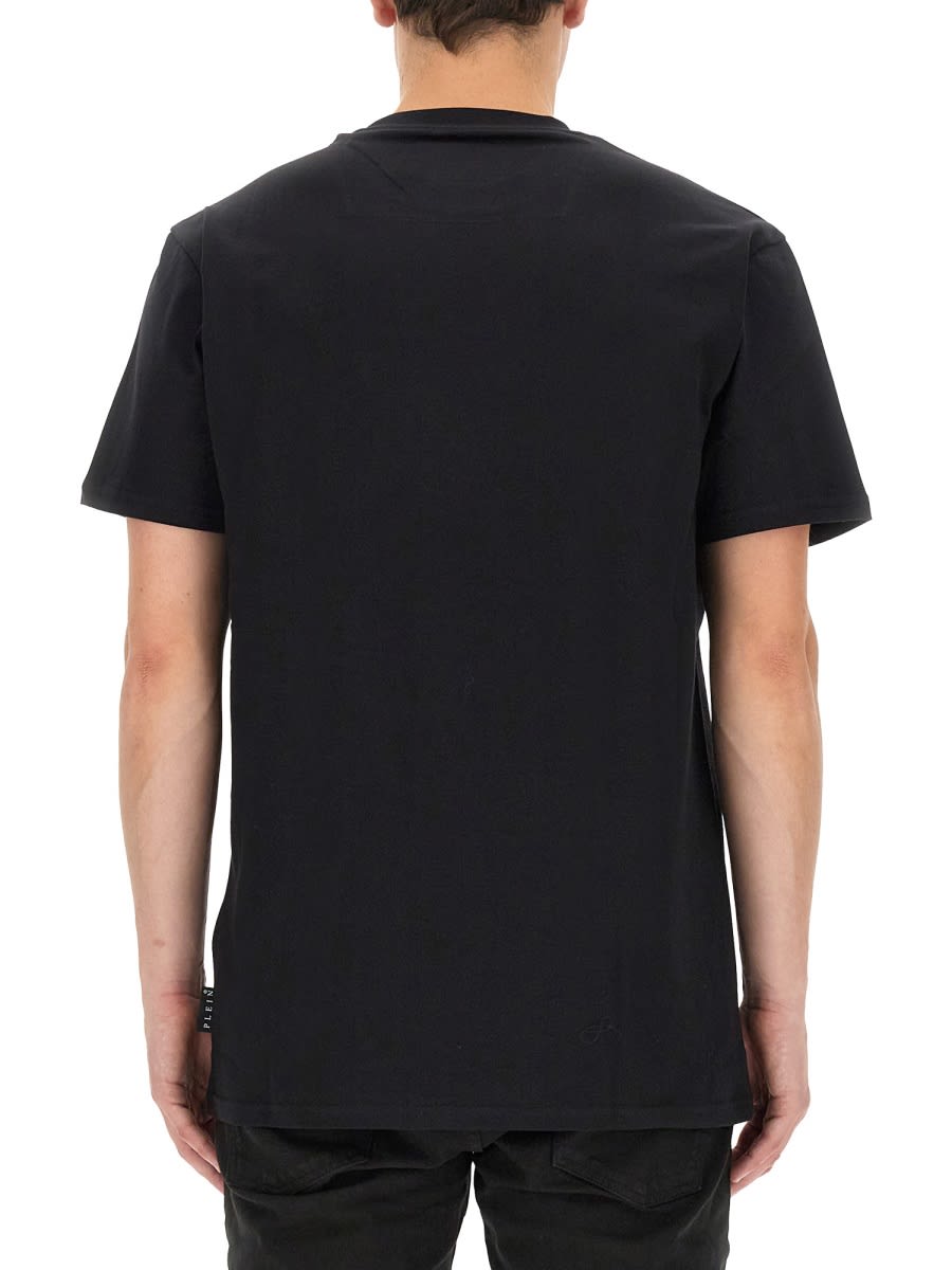 Shop Philipp Plein T-shirt With Rhinestones In Black