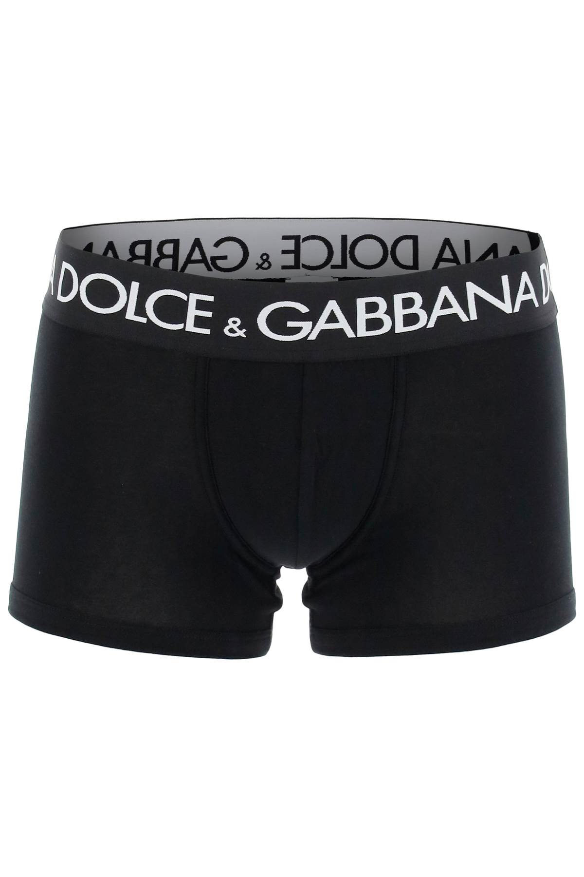 Shop Dolce & Gabbana Bi-pack Underwear Boxer In Nero