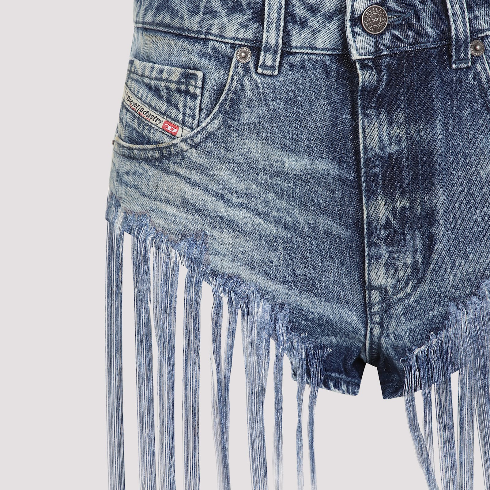 Shop Diesel De-jizz-fsg Shorts In Blue