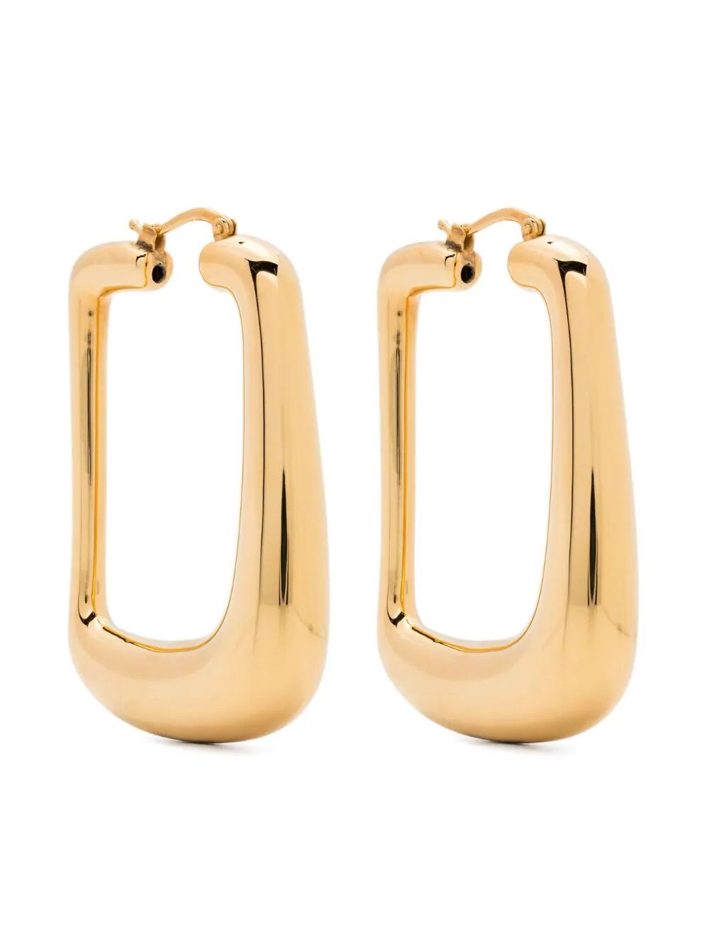 Jacquemus Les Boucles Ovalo In Light Gold