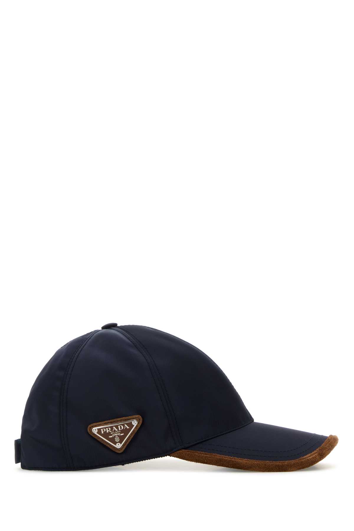 Prada Navy Blue Re-nylon Baseball Cap In Blucacao