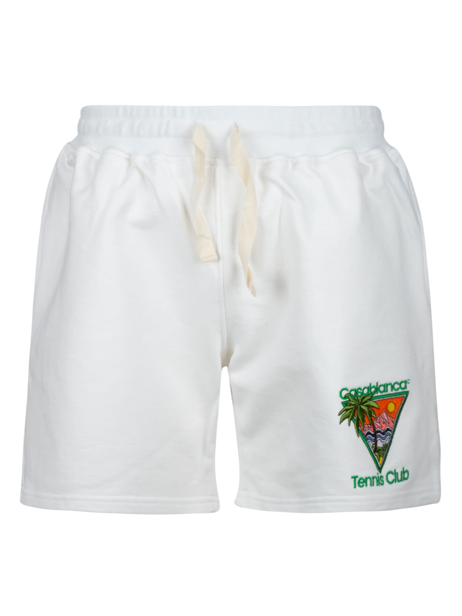 Casablanca Tennis Club Icon Embroidered Shorts