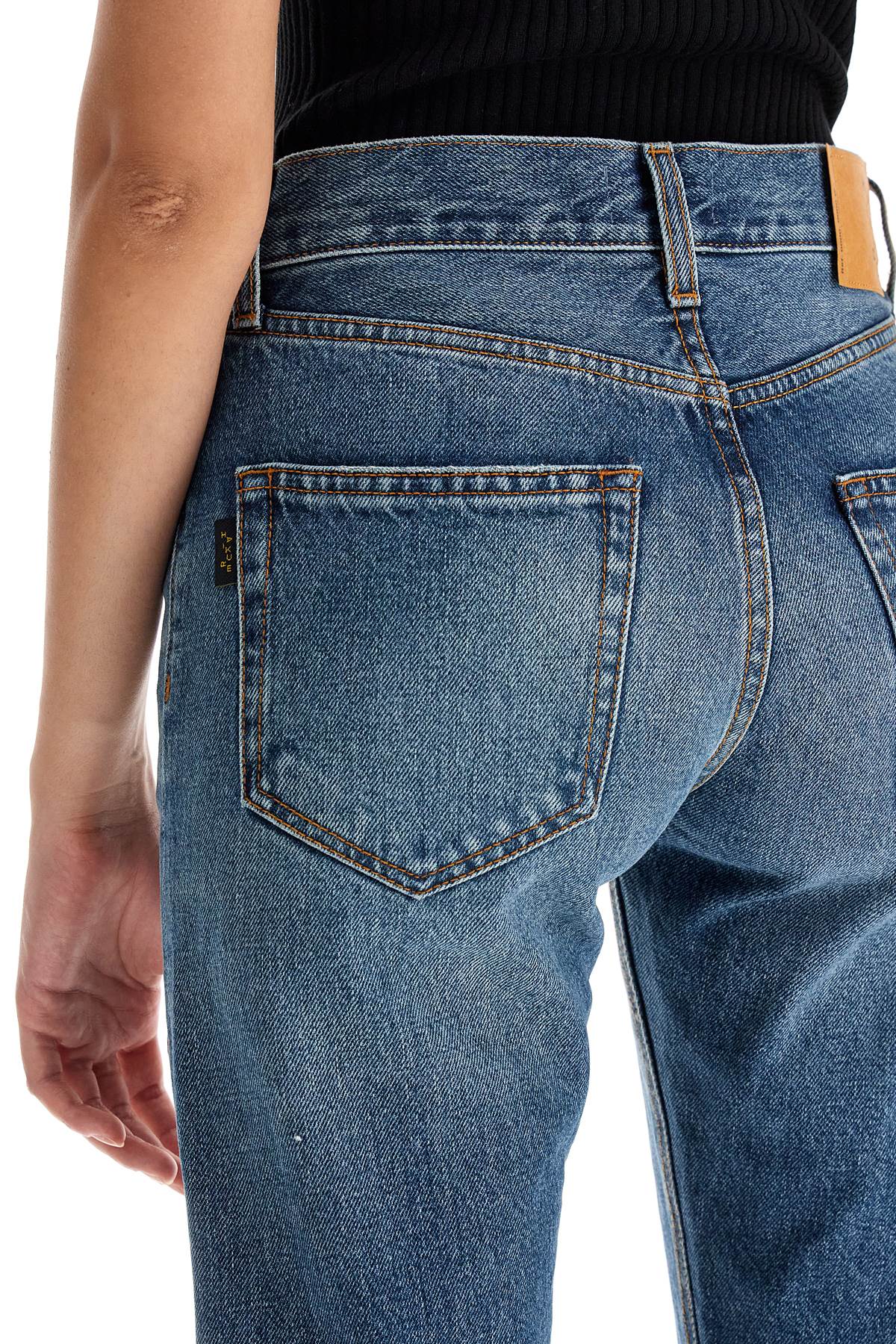 Haikure Cleo Mid-rise Slim Jeans In Mid Blue