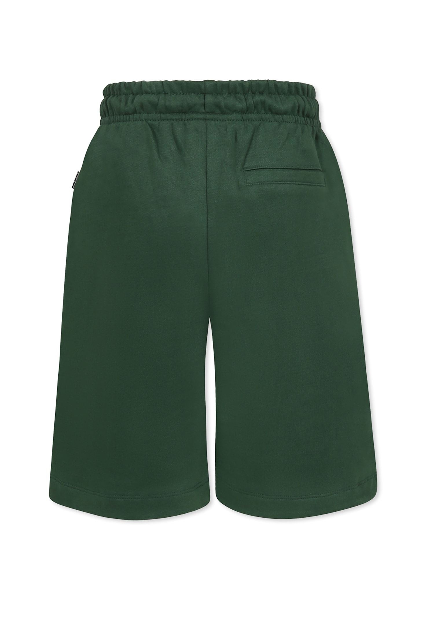 Molo Green Shorts For Boy With Writing In Green