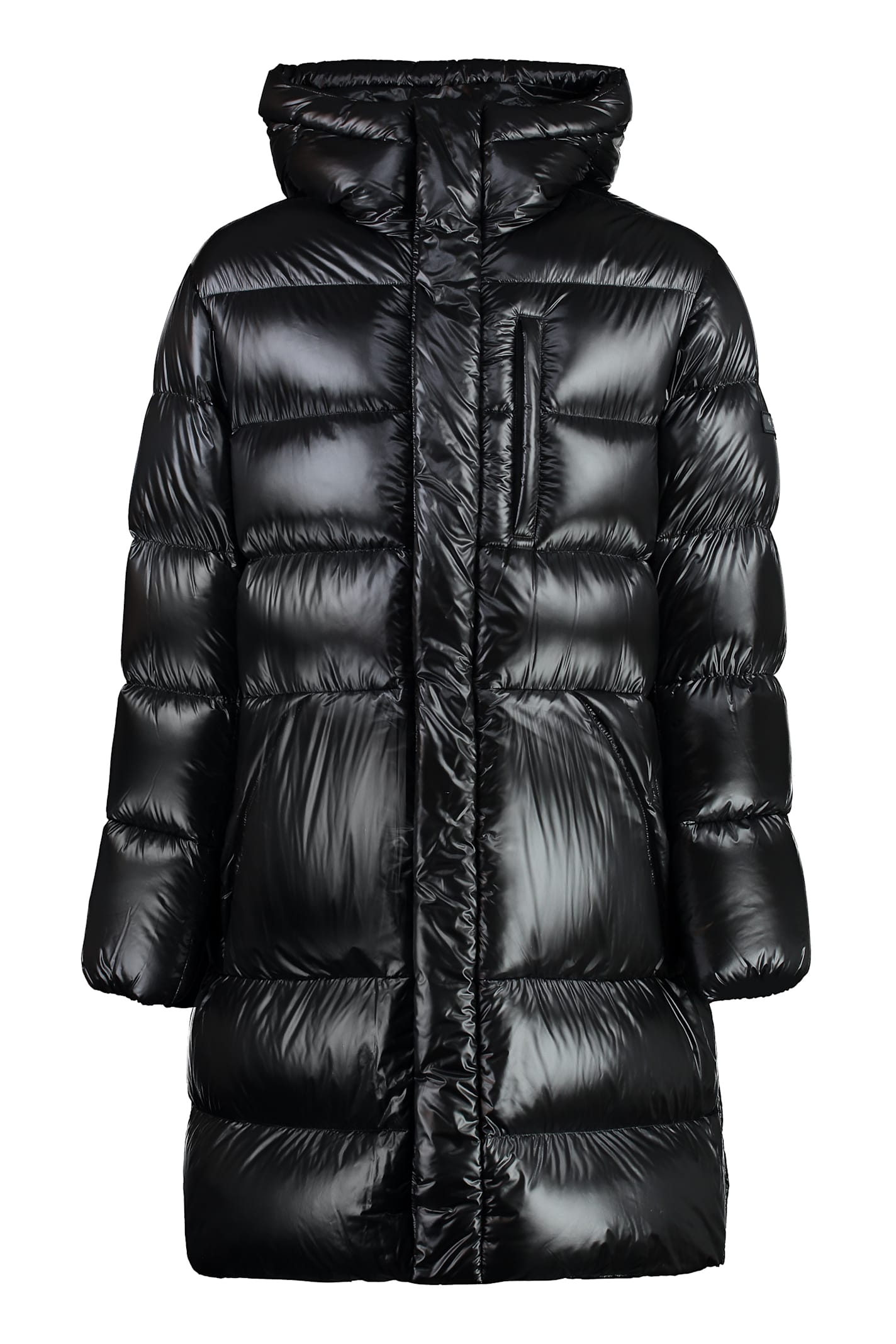 Shop Tatras Testro Long Down Jacket In Black