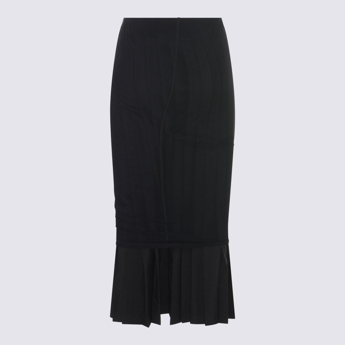 Mm6 Maison Margiela Black Tshirt With Numeric Patch And Tape Detail In Black