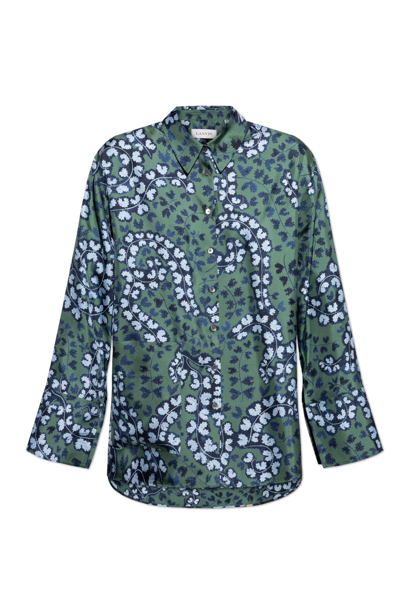 Lanvin Silk Shirt In Meleze