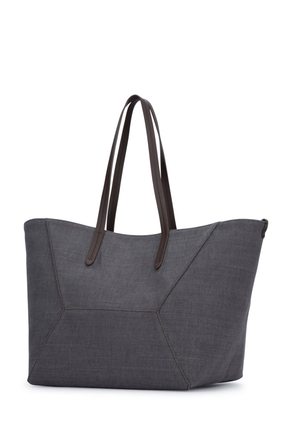 Shop Brunello Cucinelli Handbag In Greyseal