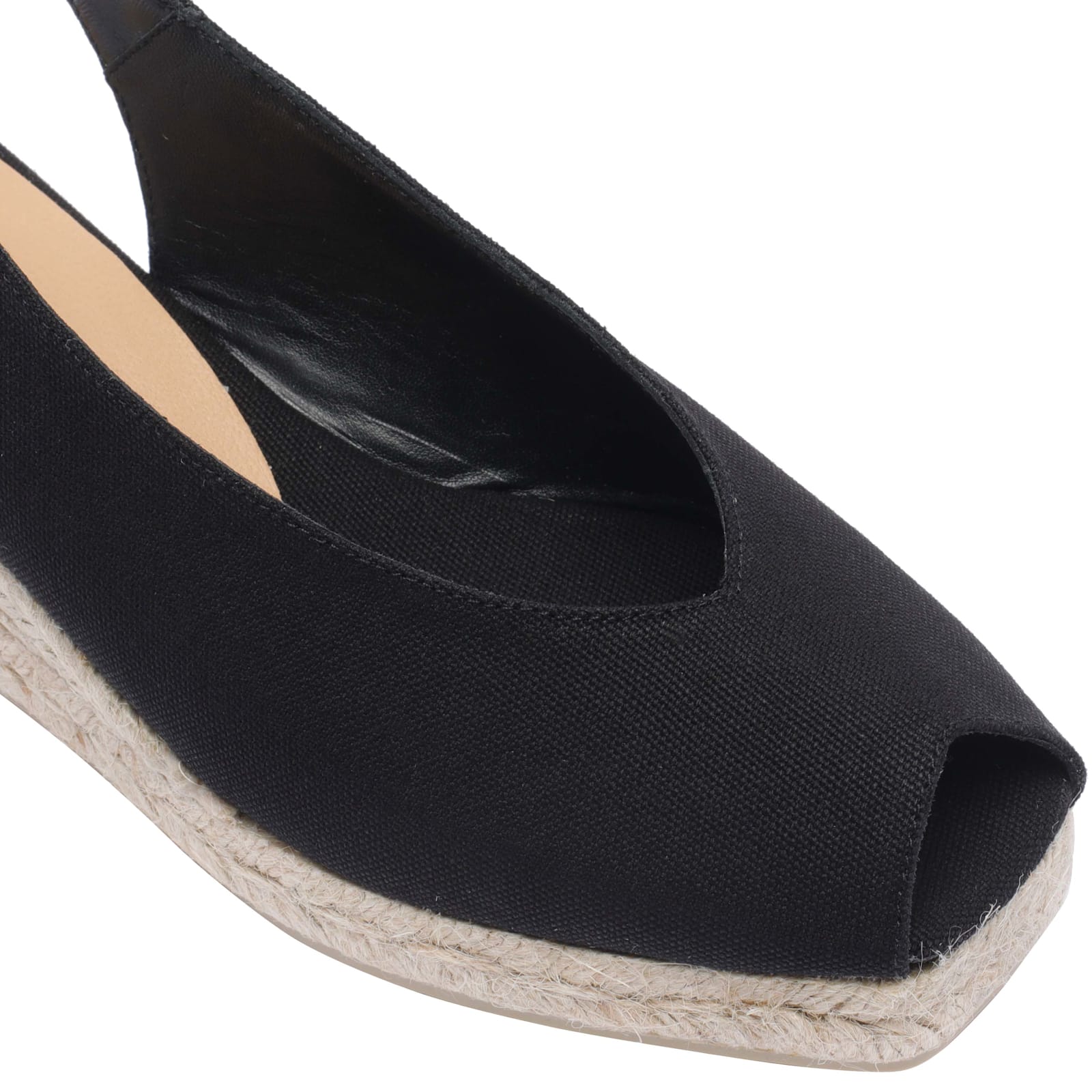 Castaã±er Castañer Dosalia Slingback Wedge Espradilles In Black