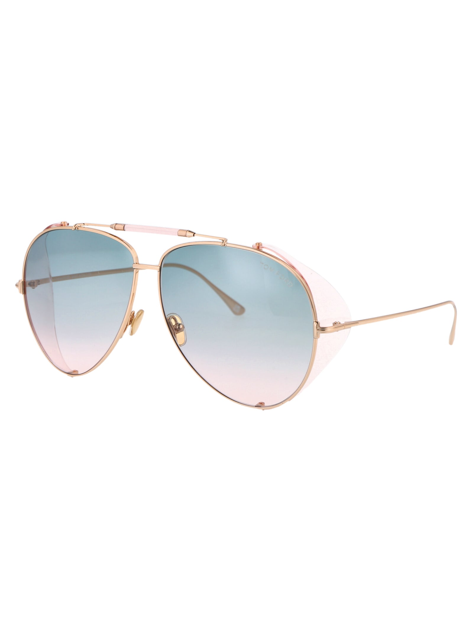 Shop Tom Ford Ft0900 Sunglasses In 28p Gold