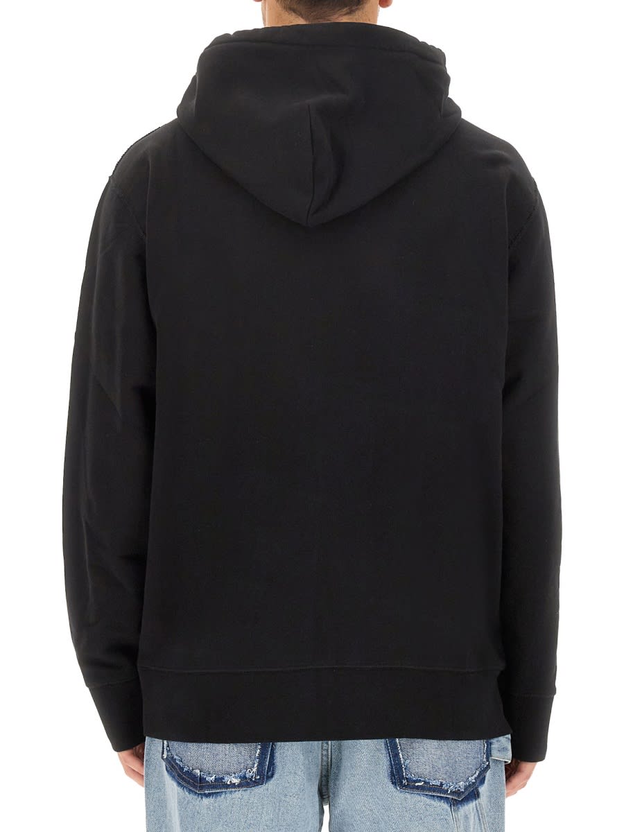 Shop 3paradis Apple Sweatshirt In Black