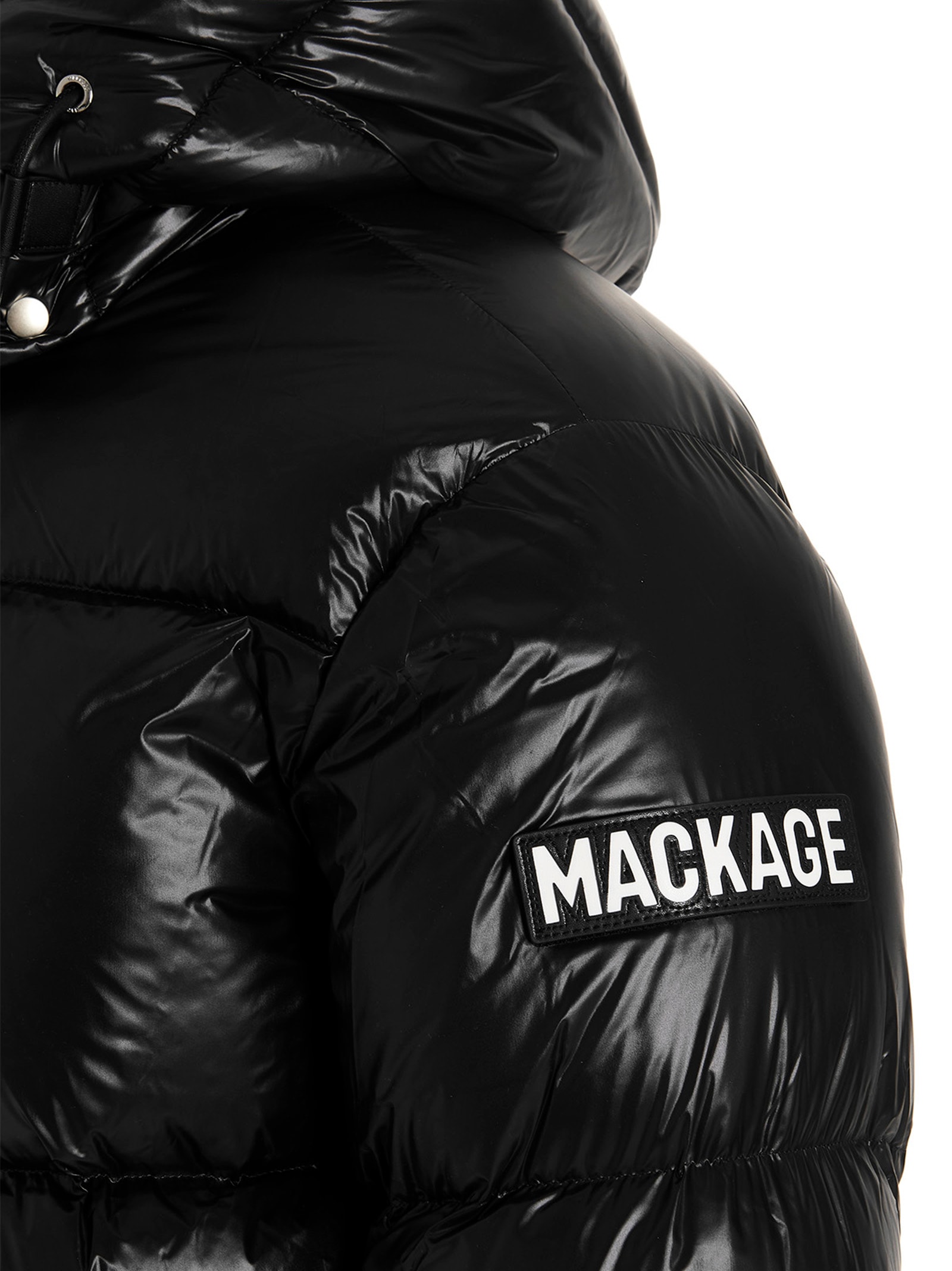 Mackage Kent Hooded Down Puffer Jacket In Black
