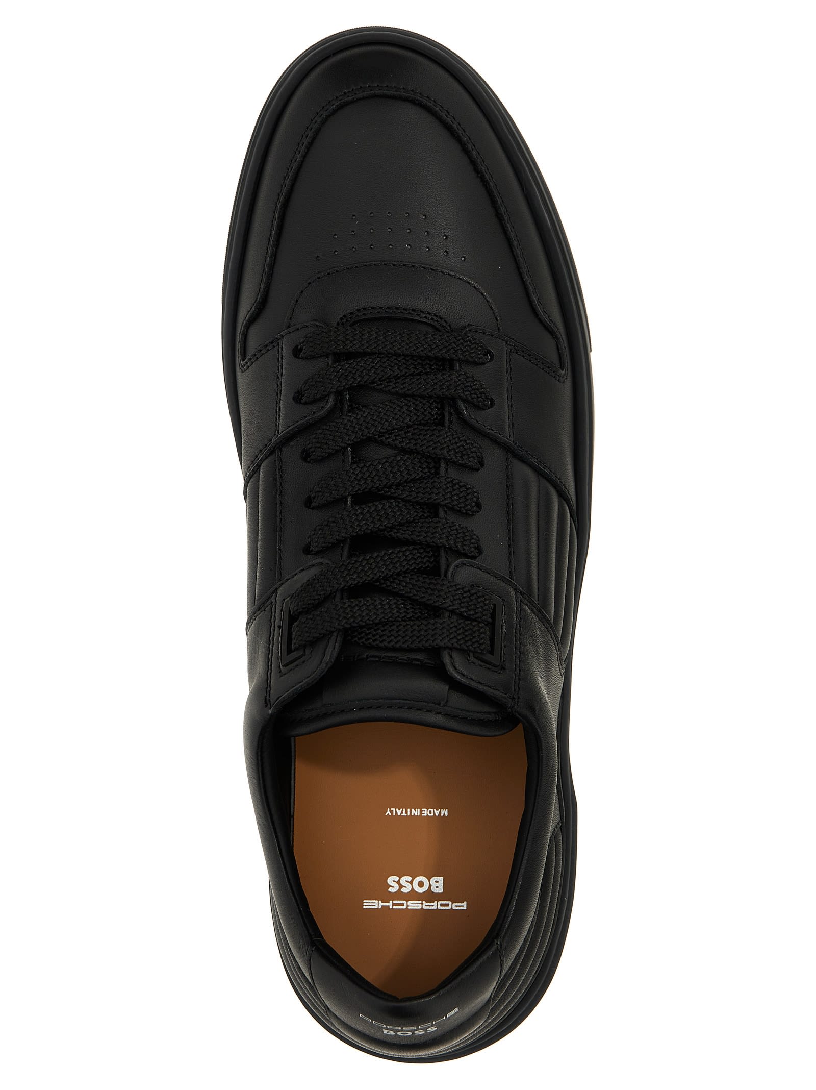 Shop Hugo Boss Porsche X Boss Capsule Sneakers In Black