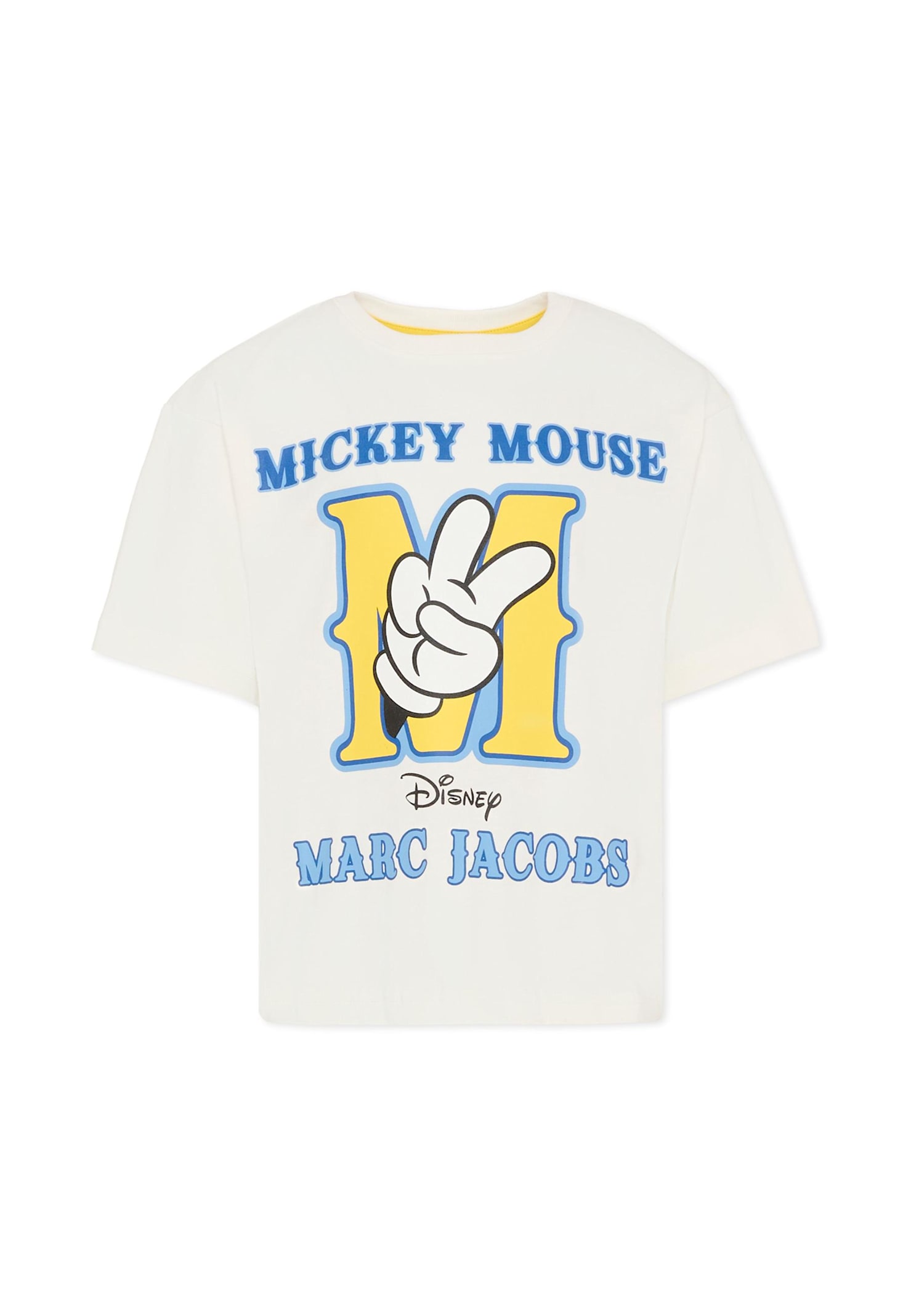 Marc Jacobs Ivory T-shirt For Boy With Mickey Mouse In White