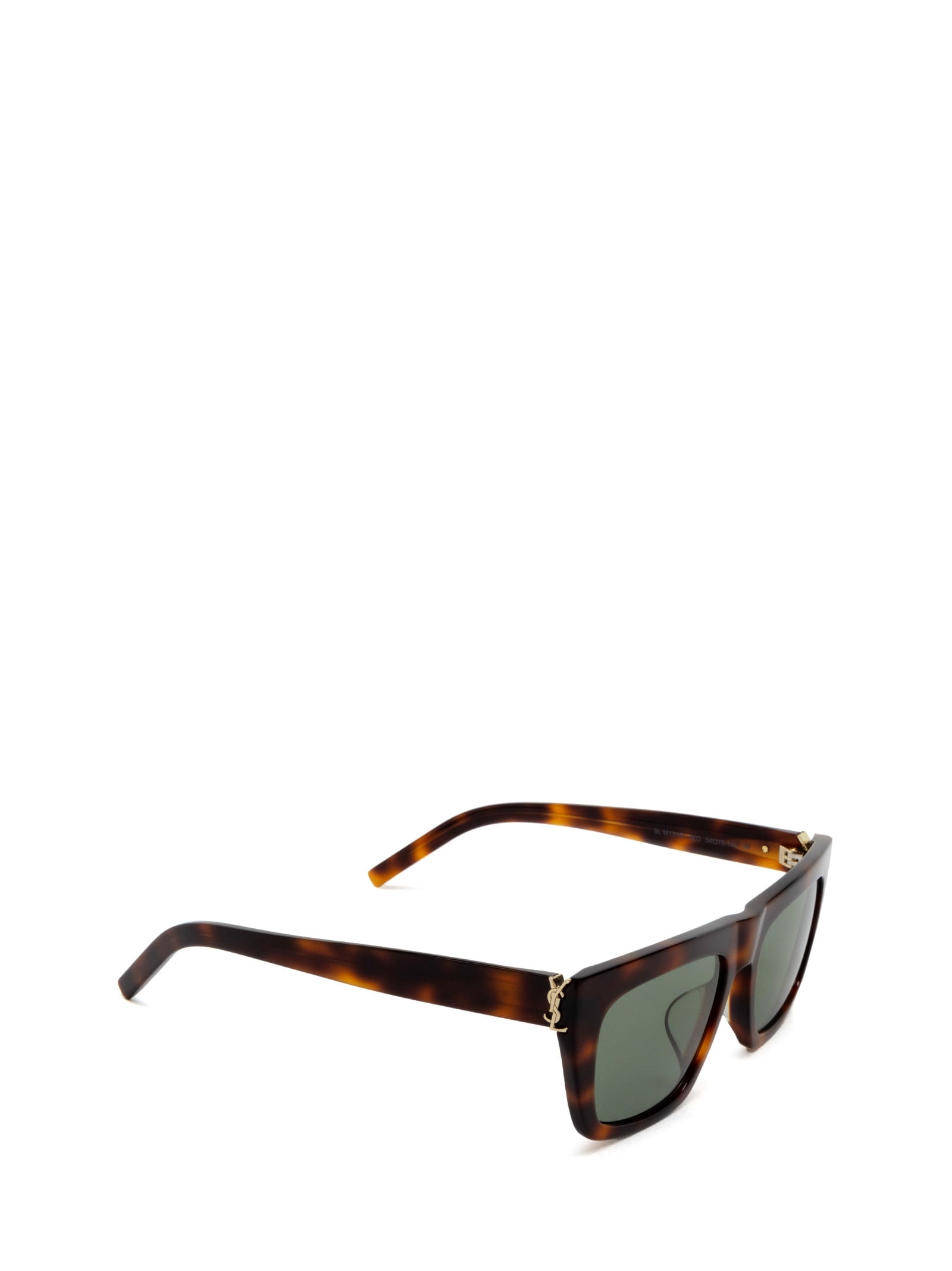Shop Saint Laurent Sl M131/f Havana Sunglasses
