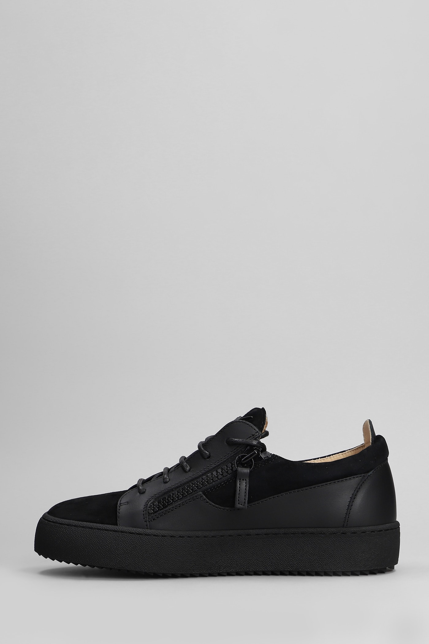 Shop Giuseppe Zanotti Gz94 Sneakers In Black Suede