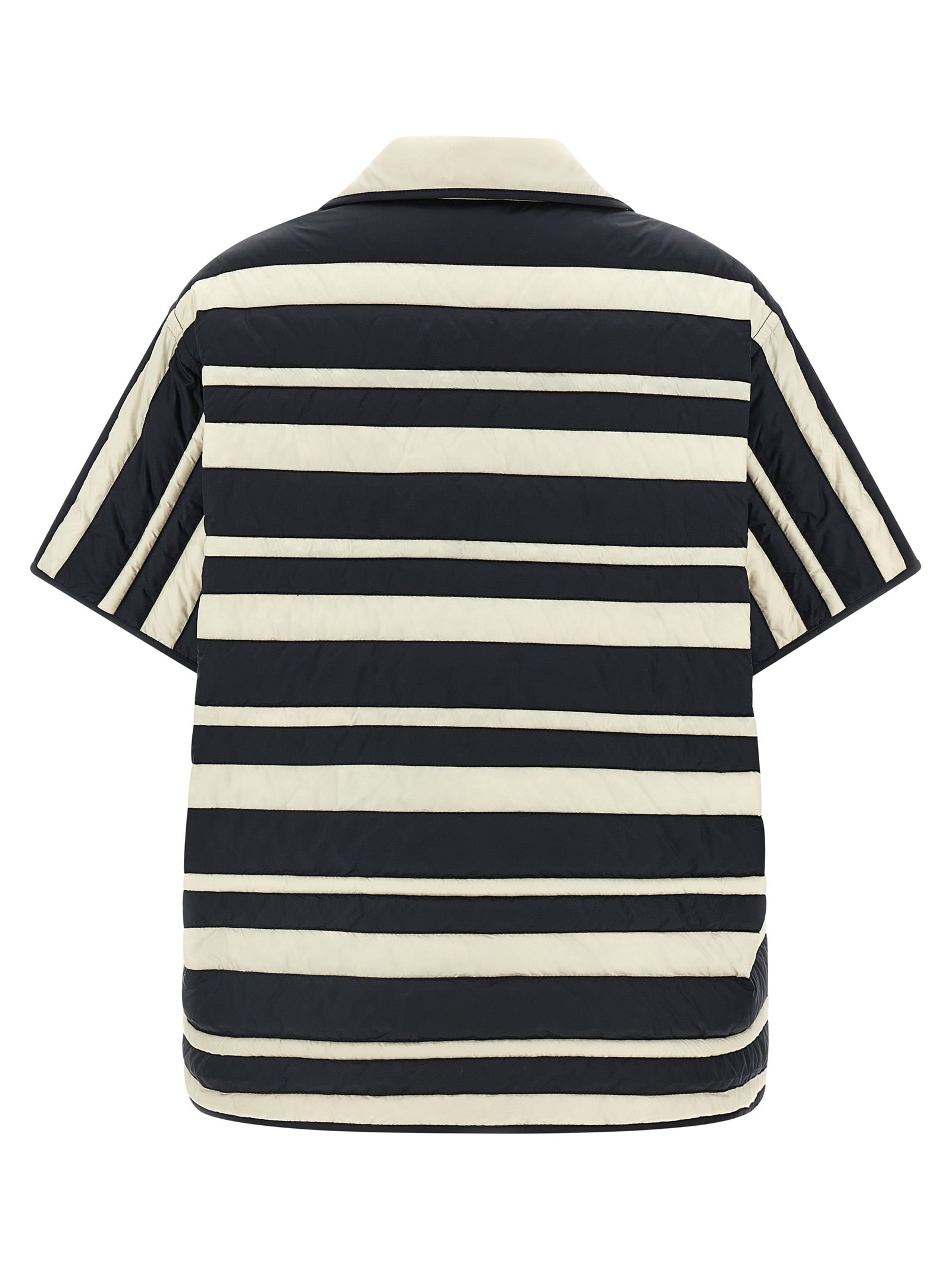 Moncler Striped Shirt Shirt, Blouse Multicolor In Multicolor