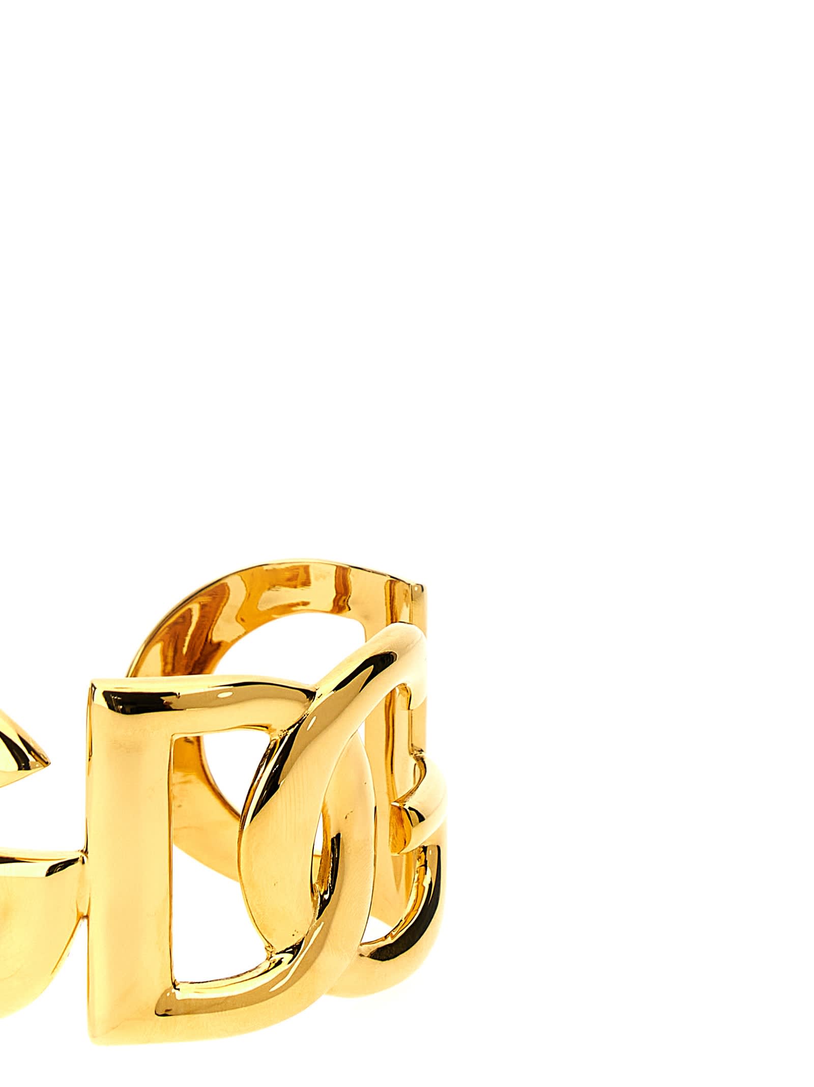 Shop Dolce & Gabbana Dg Bangle In Gold