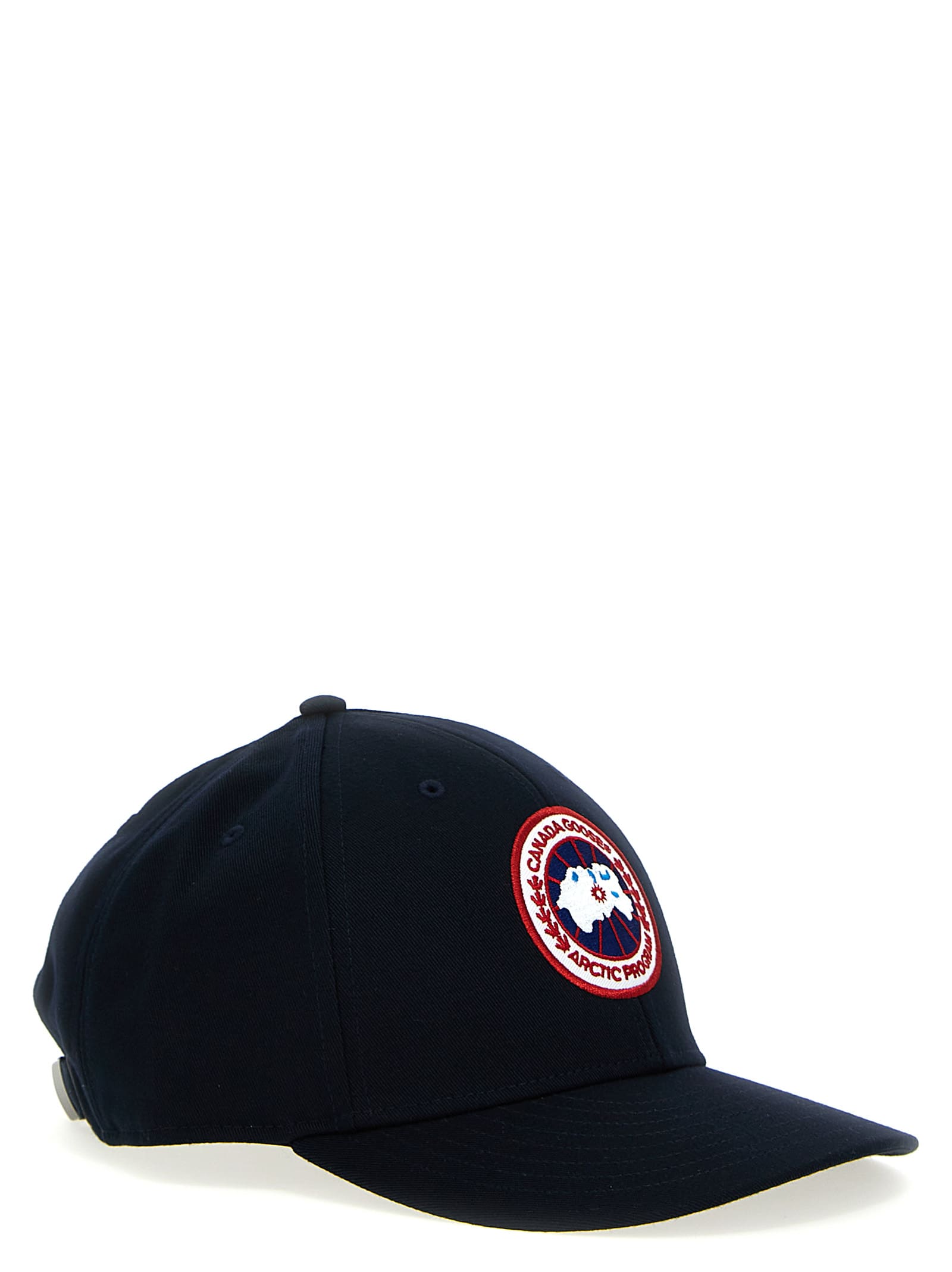 Canada Goose Baseball Hat With Logo Patch In Blue
