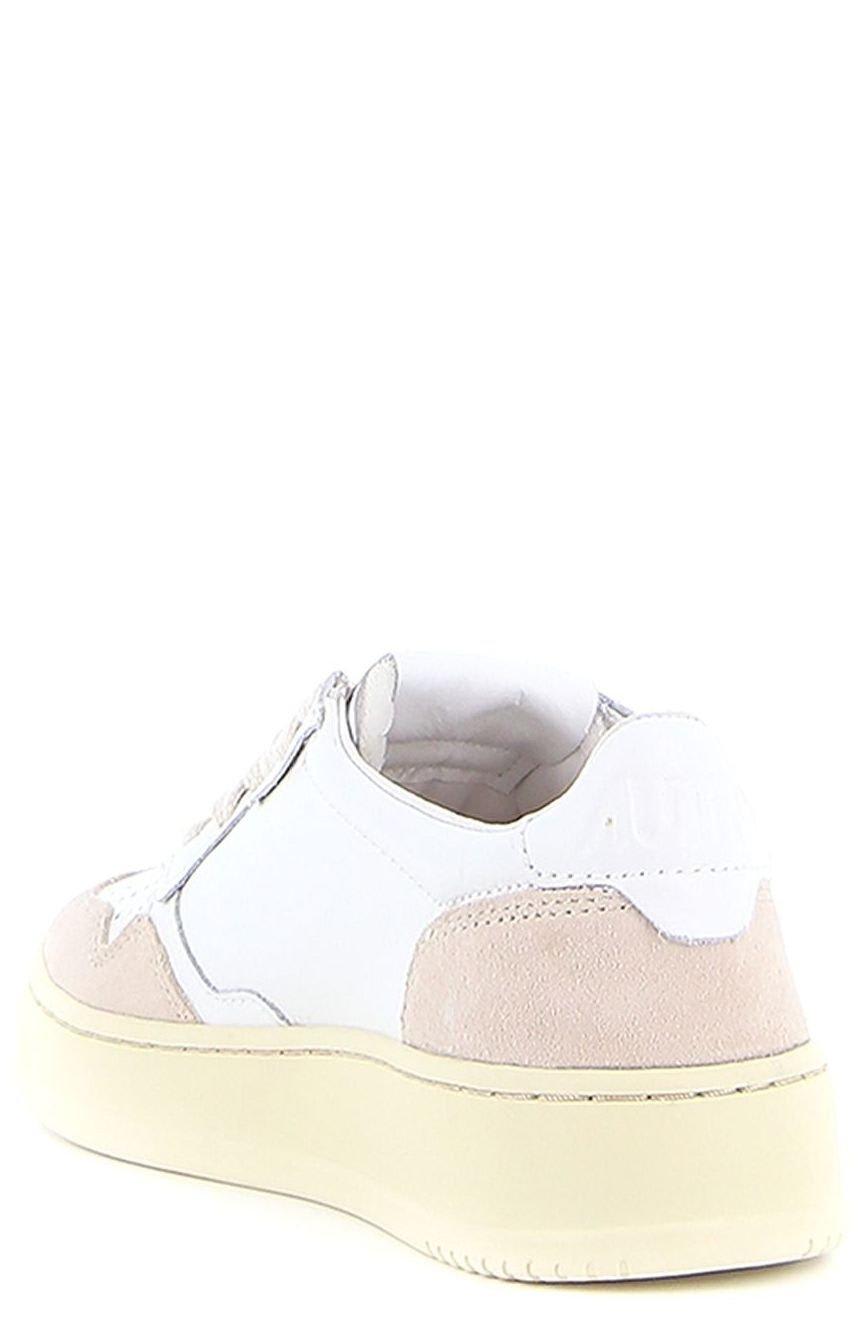 Shop Autry Medalist Lace-up Sneakers In White