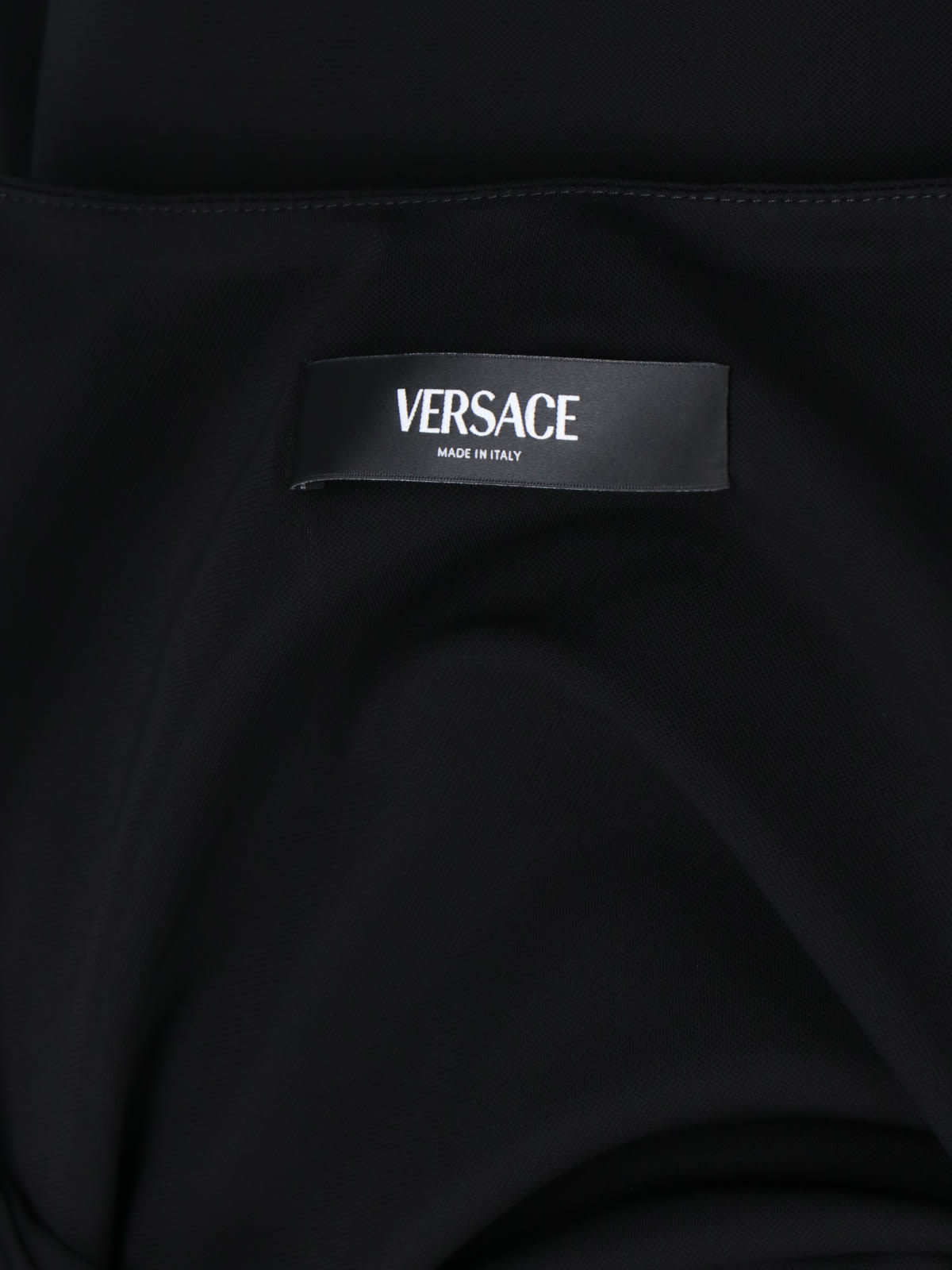 Shop Versace Medusa 95 Mini Dress In Black