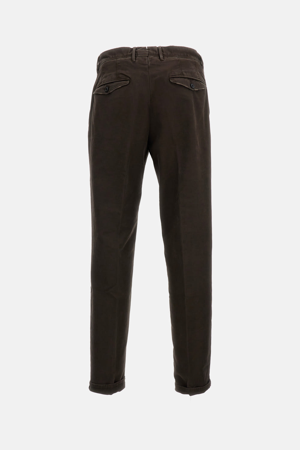 Incotex Pleated Straight-leg Trousers In Brown