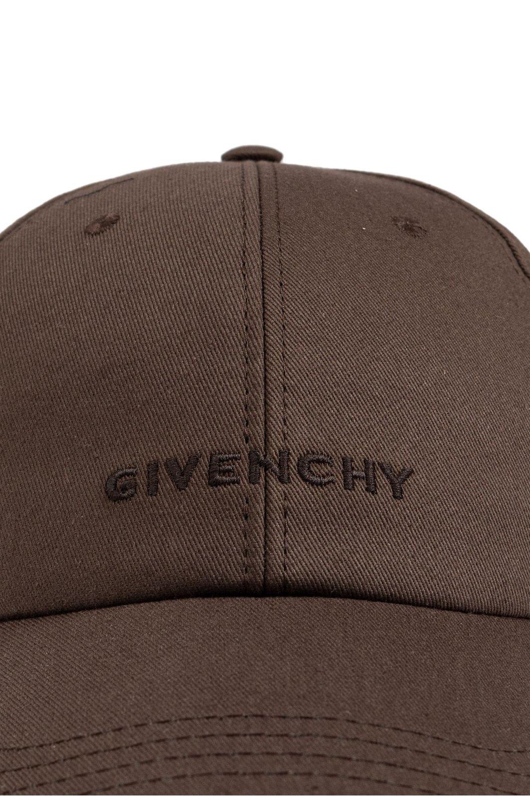 GIVENCHY LOGO EMBROIDERED BASEBALL CAP 