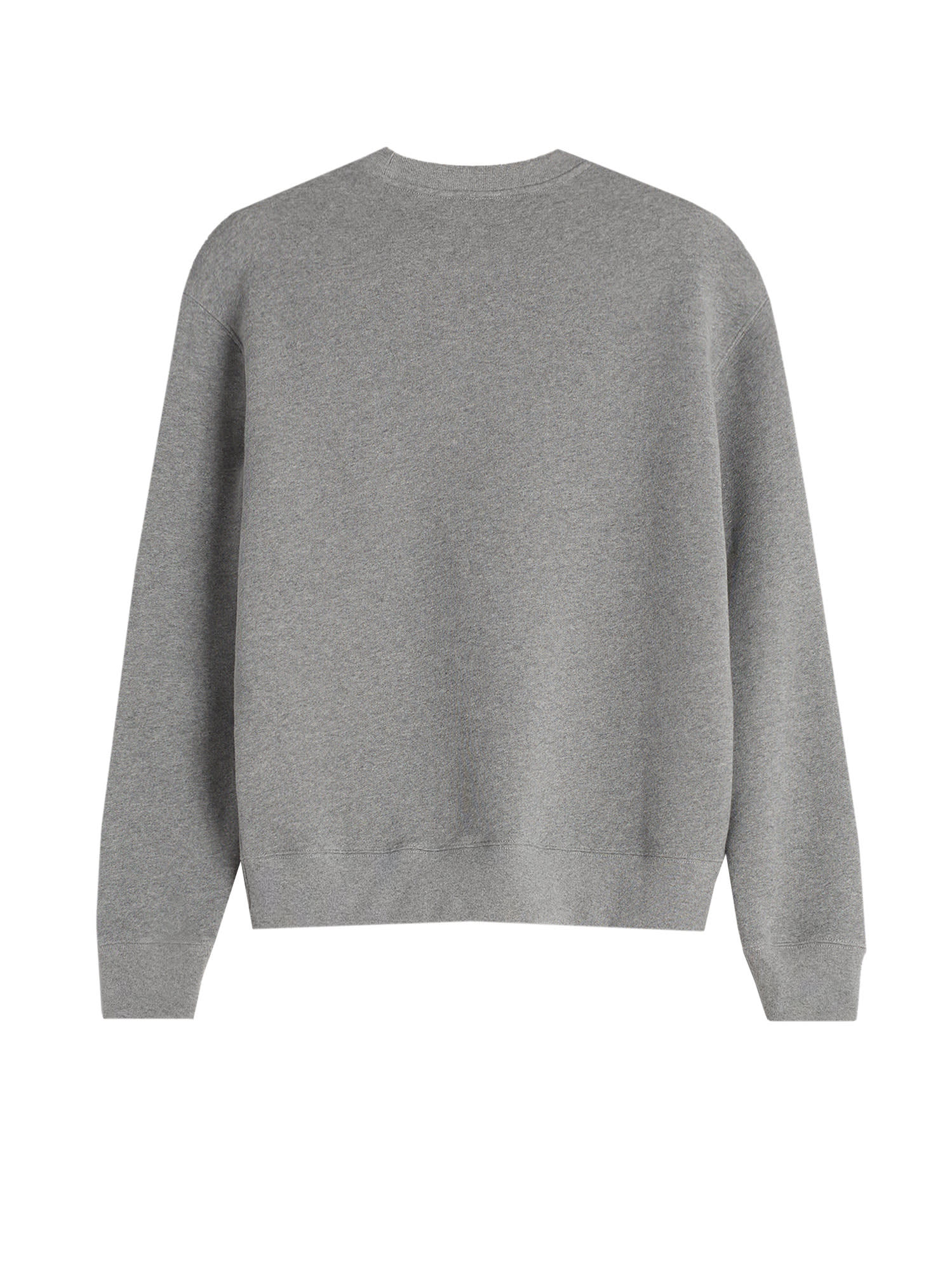 Maison Kitsuné Ribbed Crew Neck Sweater With Long Sleeves