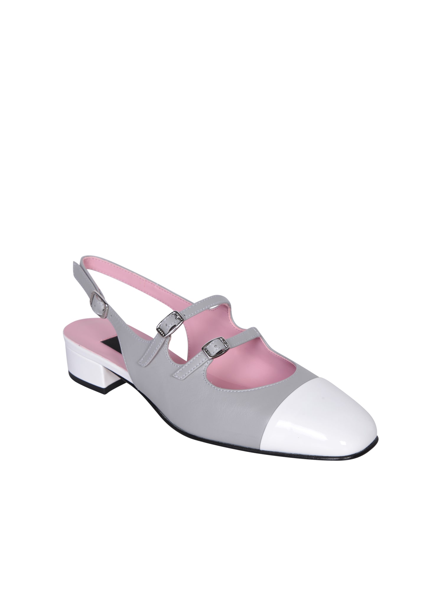 CAREL MARY JANES ABRICOT GREY/IVORY 