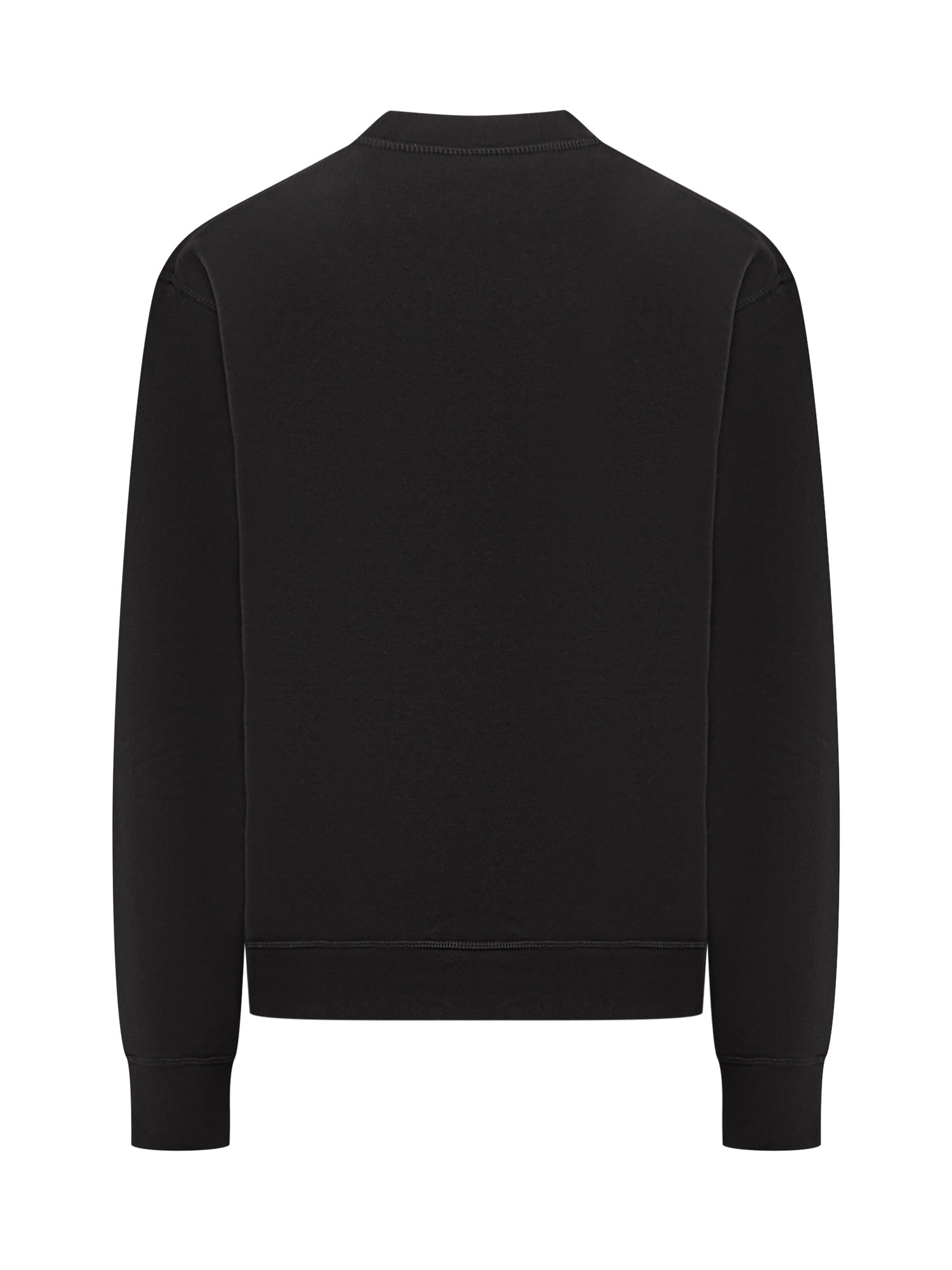 Shop Dsquared2 Red Maple Leaf Sweatshirt In Black