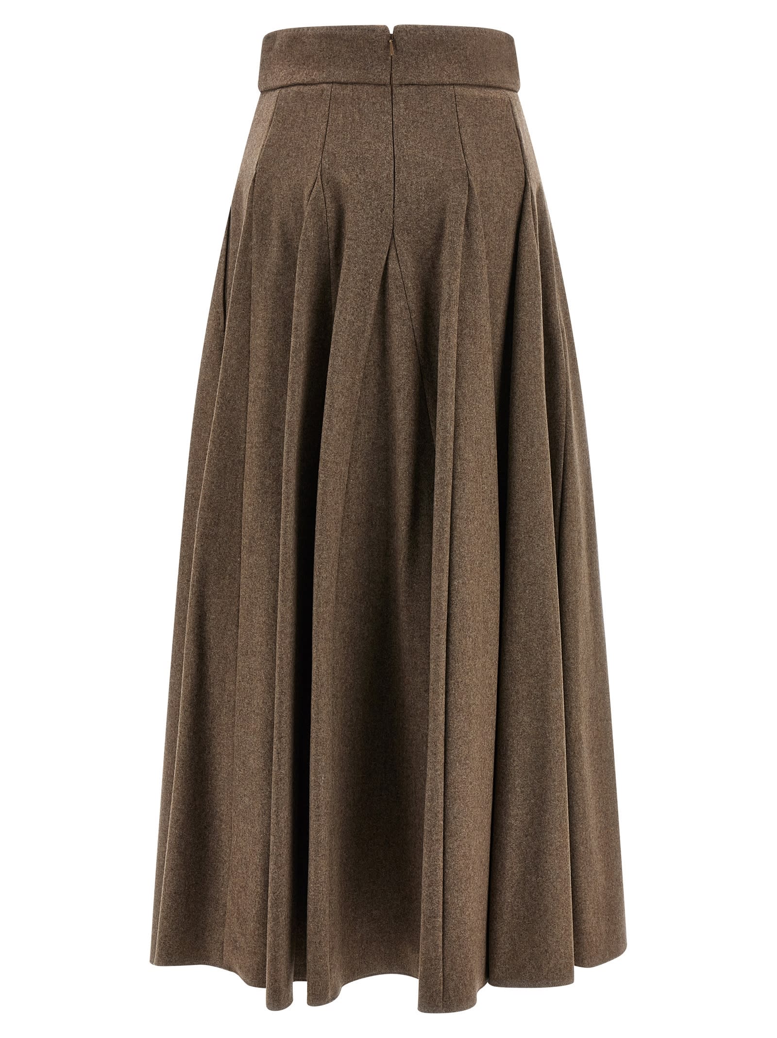 Max Mara Bellico 1234 Skirt In Brown