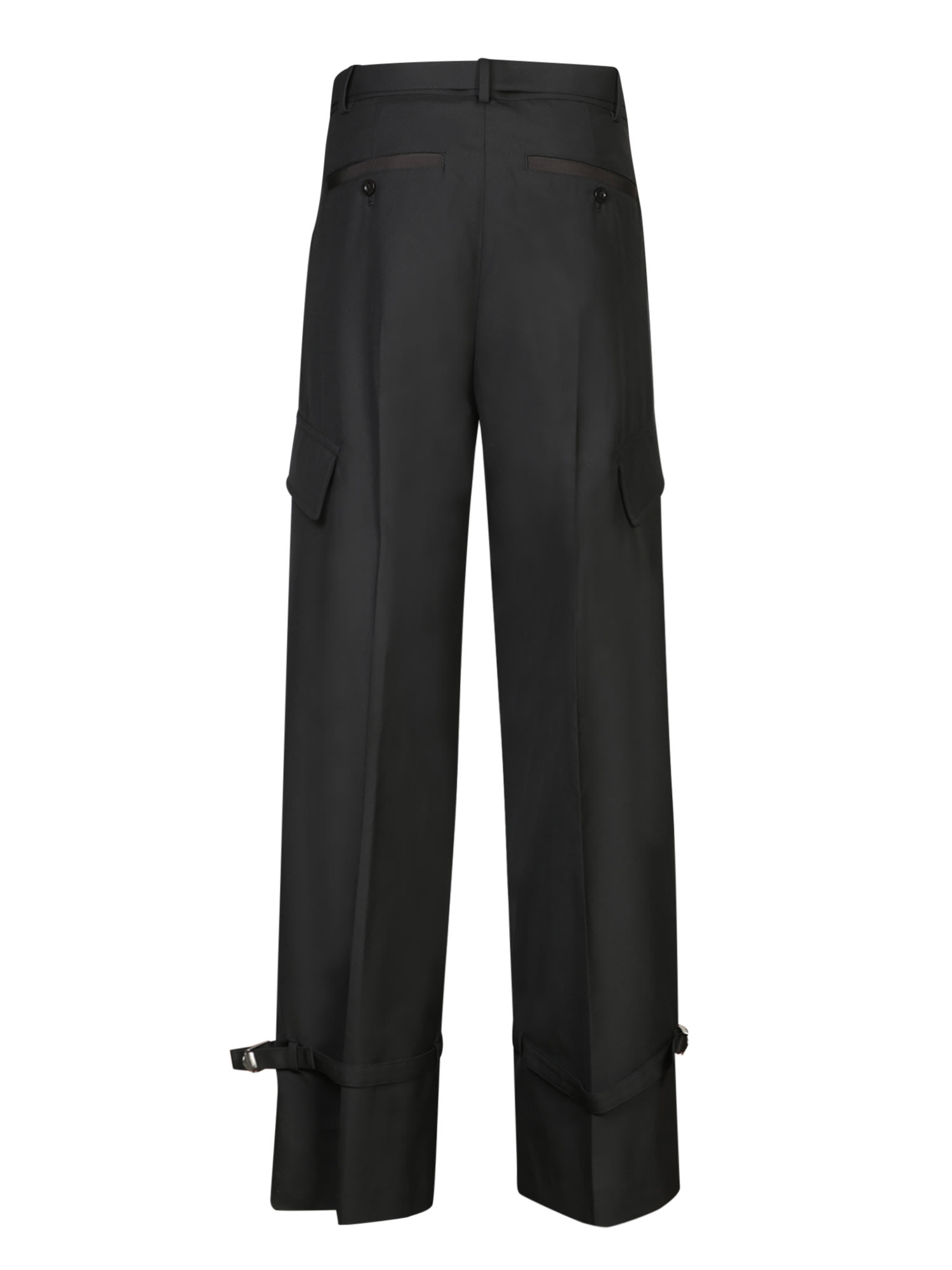 Shop Sacai Black Suiting Trousers