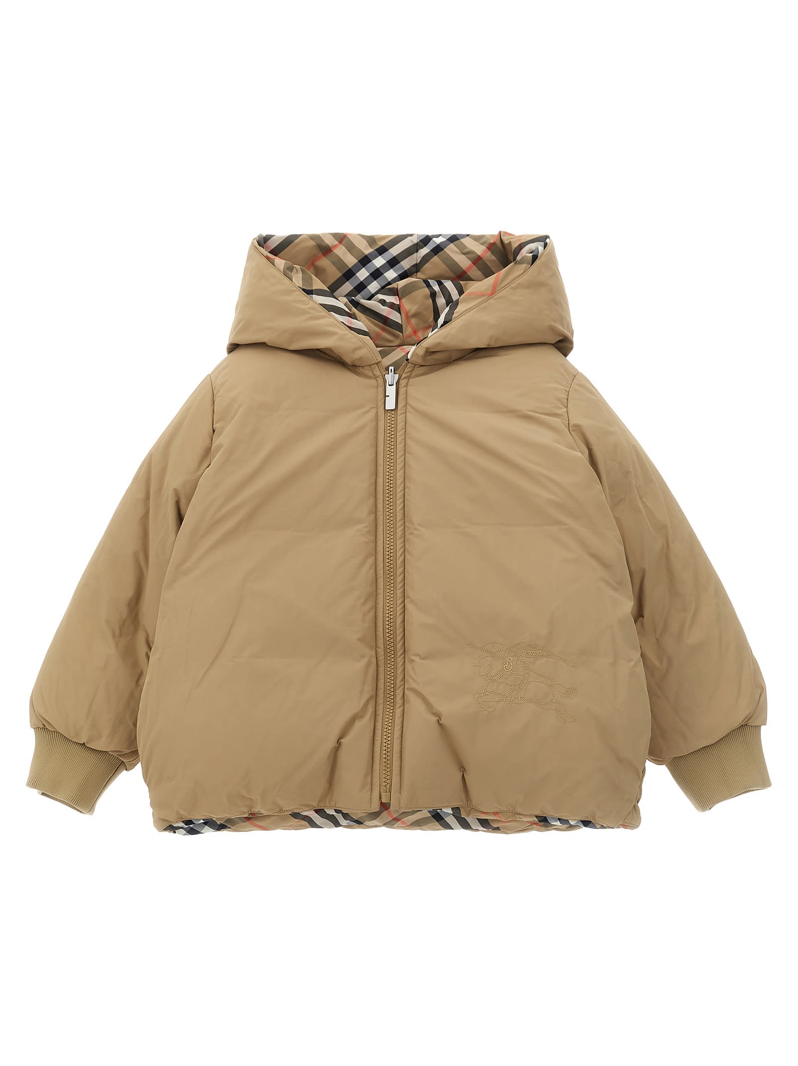 Burberry Axel Reversible Down Jacket In Brown