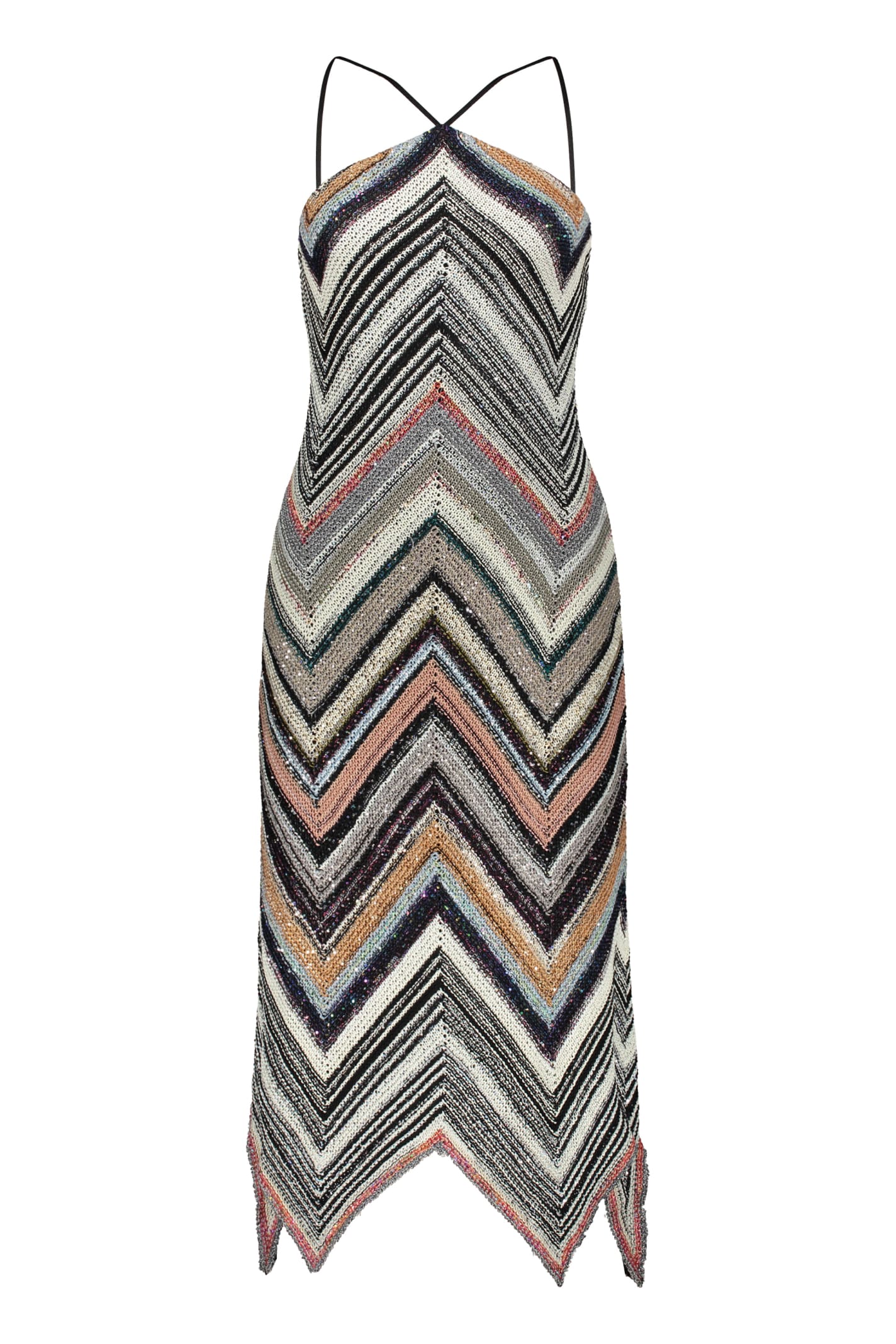 Missoni Knitted Dress In Multicolor