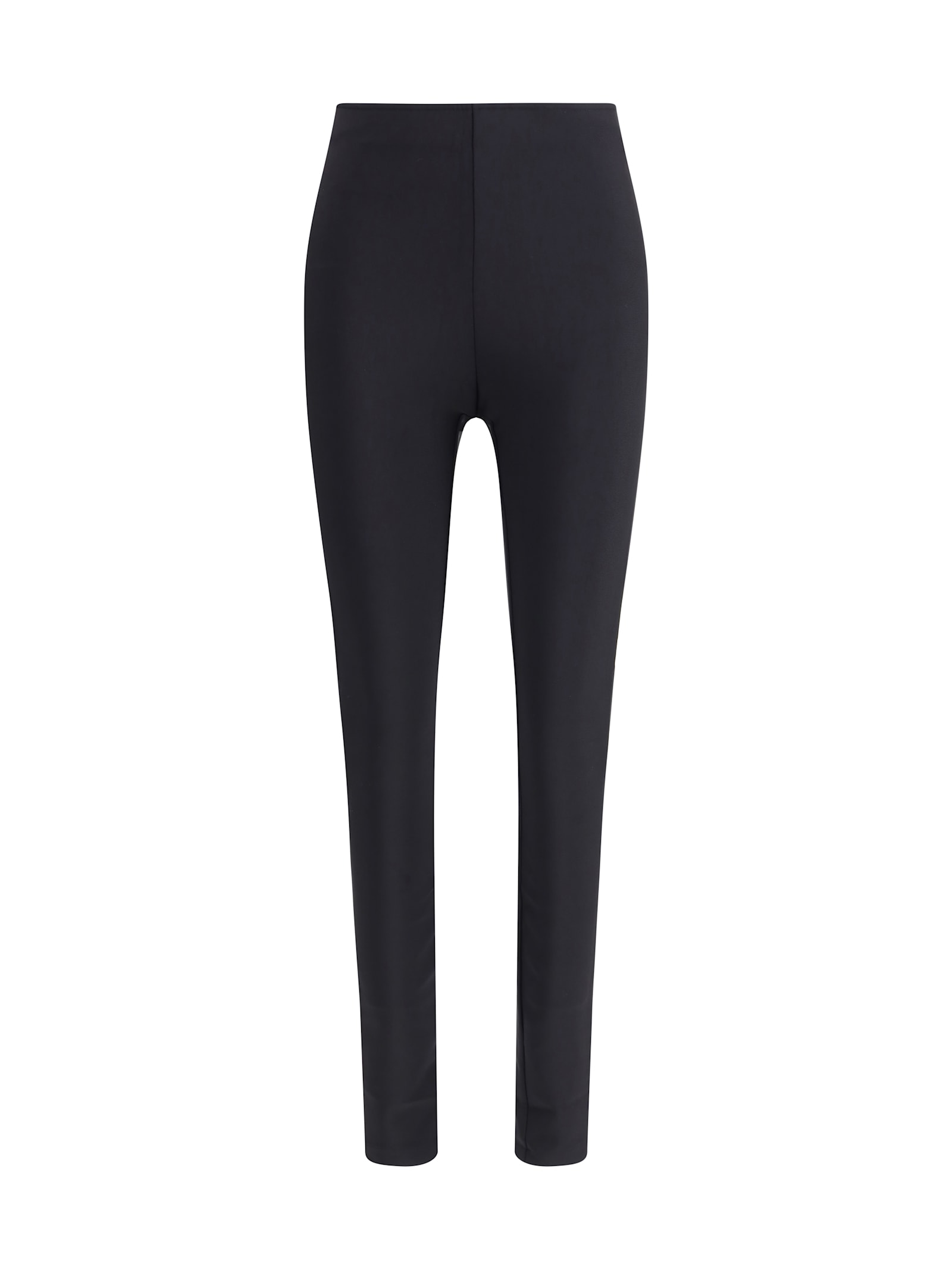 Wolford Midnight Grace Front-slit Jersey Leggings In Black