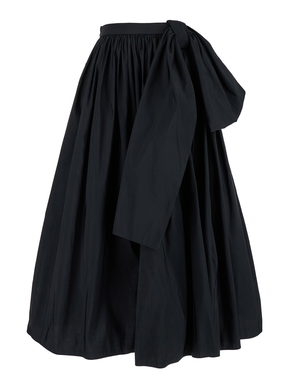 Alexander Mcqueen Skirt Recycled Polyfaille In Black