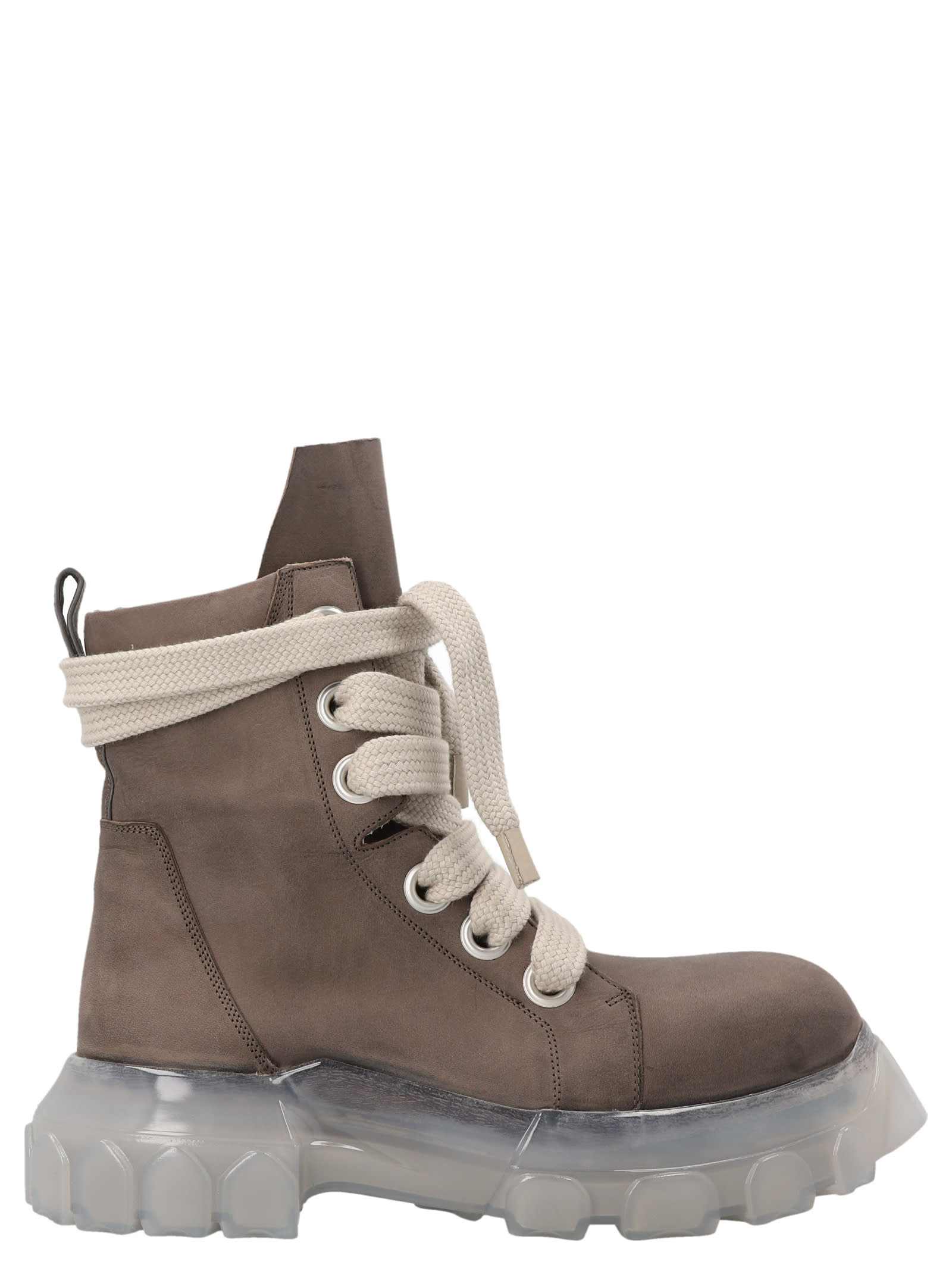 RICK OWENS JUMBOLACED LACEUP BOZO TRACTOR COMBAT BOOTS