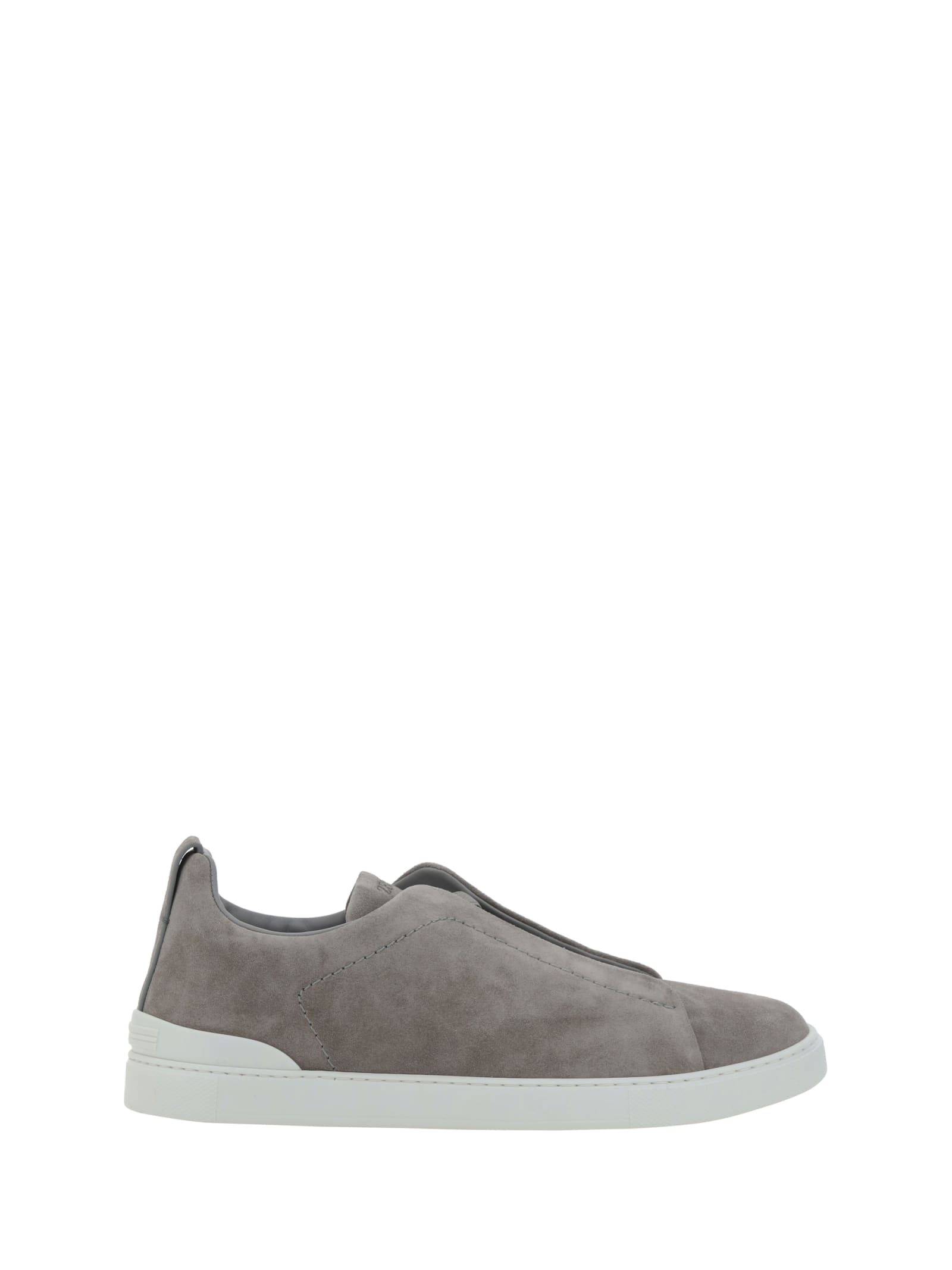 Shop Zegna Sneakers In Grey