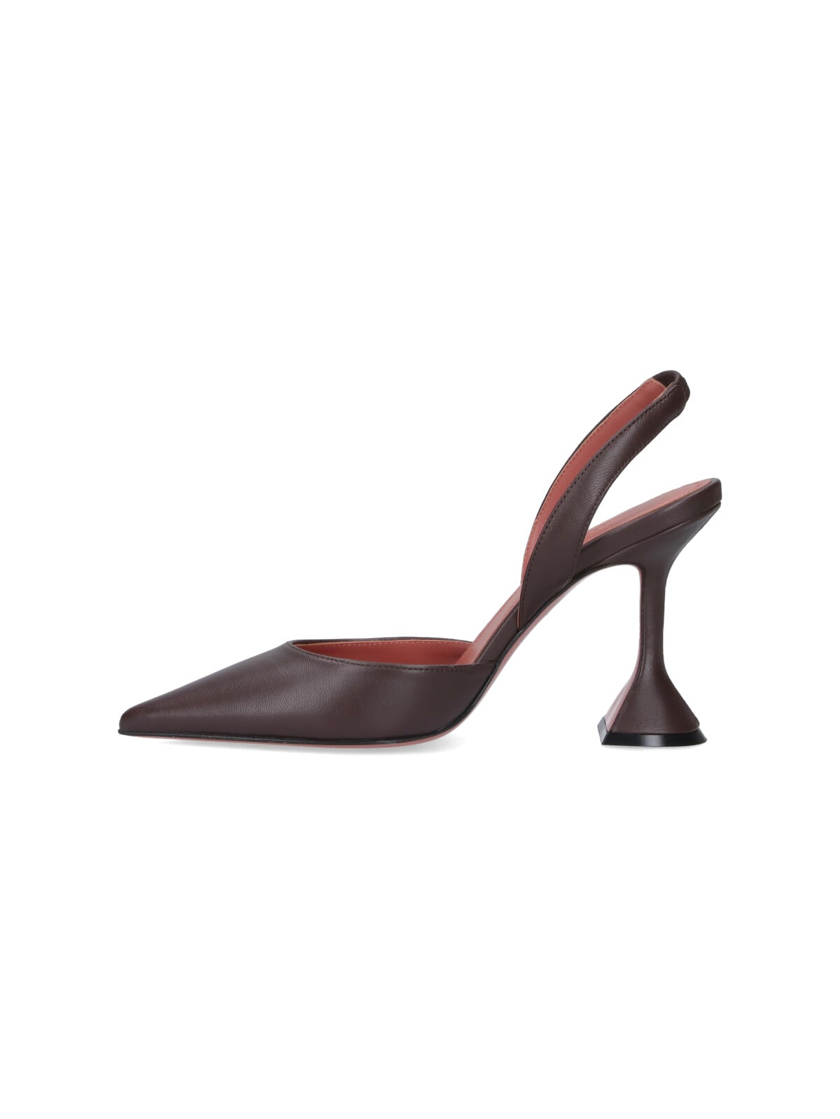 Amina Muaddi 90mm Holli Hee Pumps In Brown